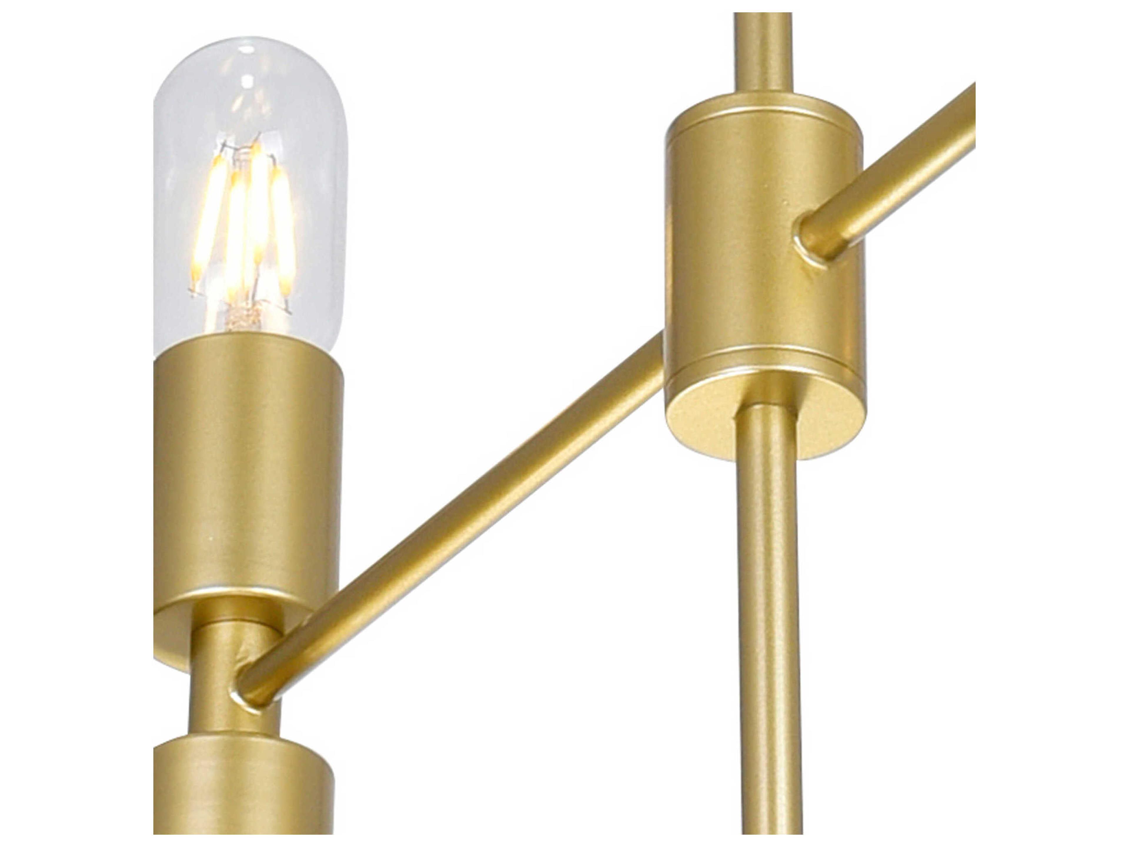 CWI Lighting Hand Crank 12-Light Medallion Gold Chandelier