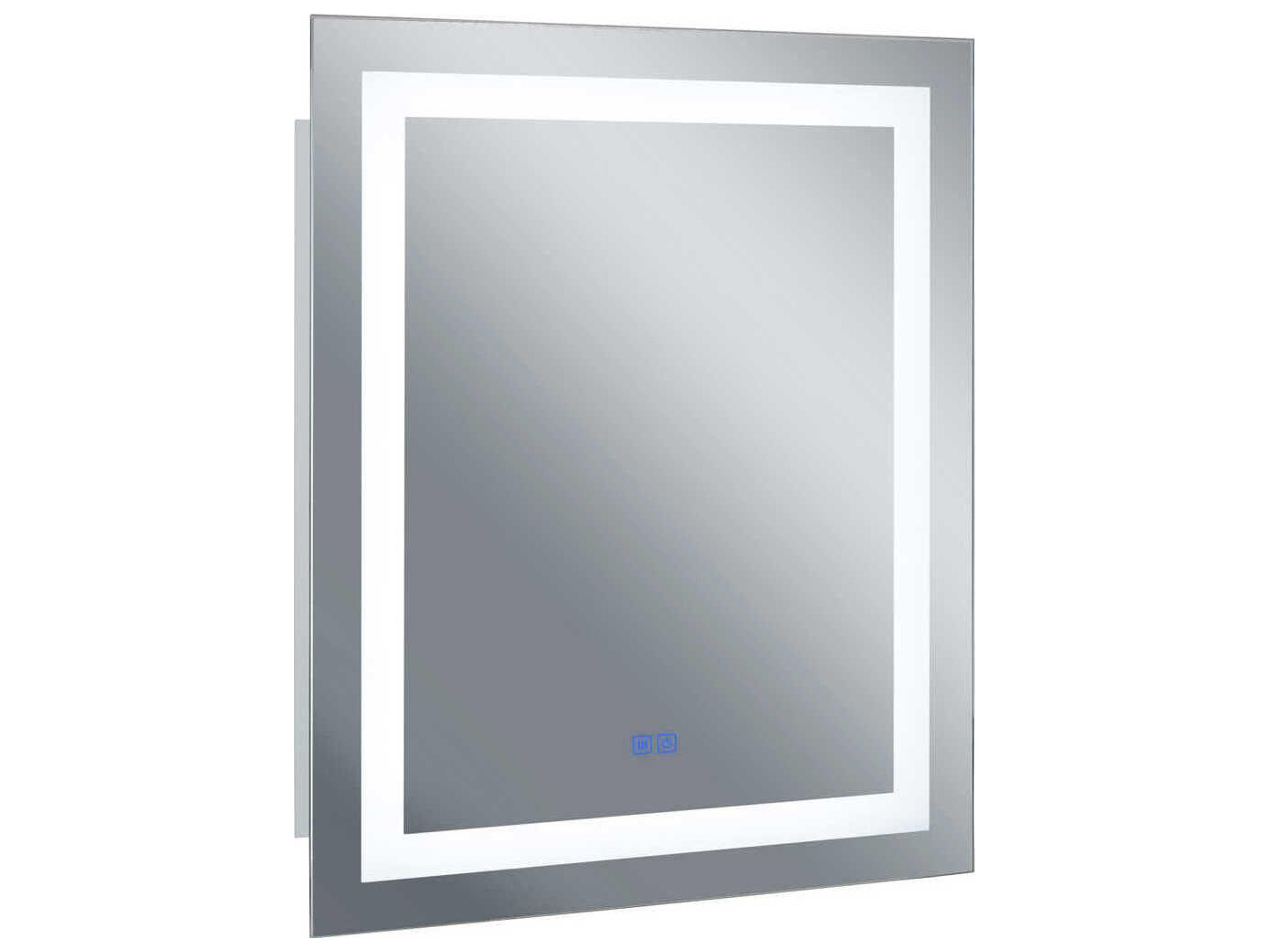 Abril White Square Wall Mirror