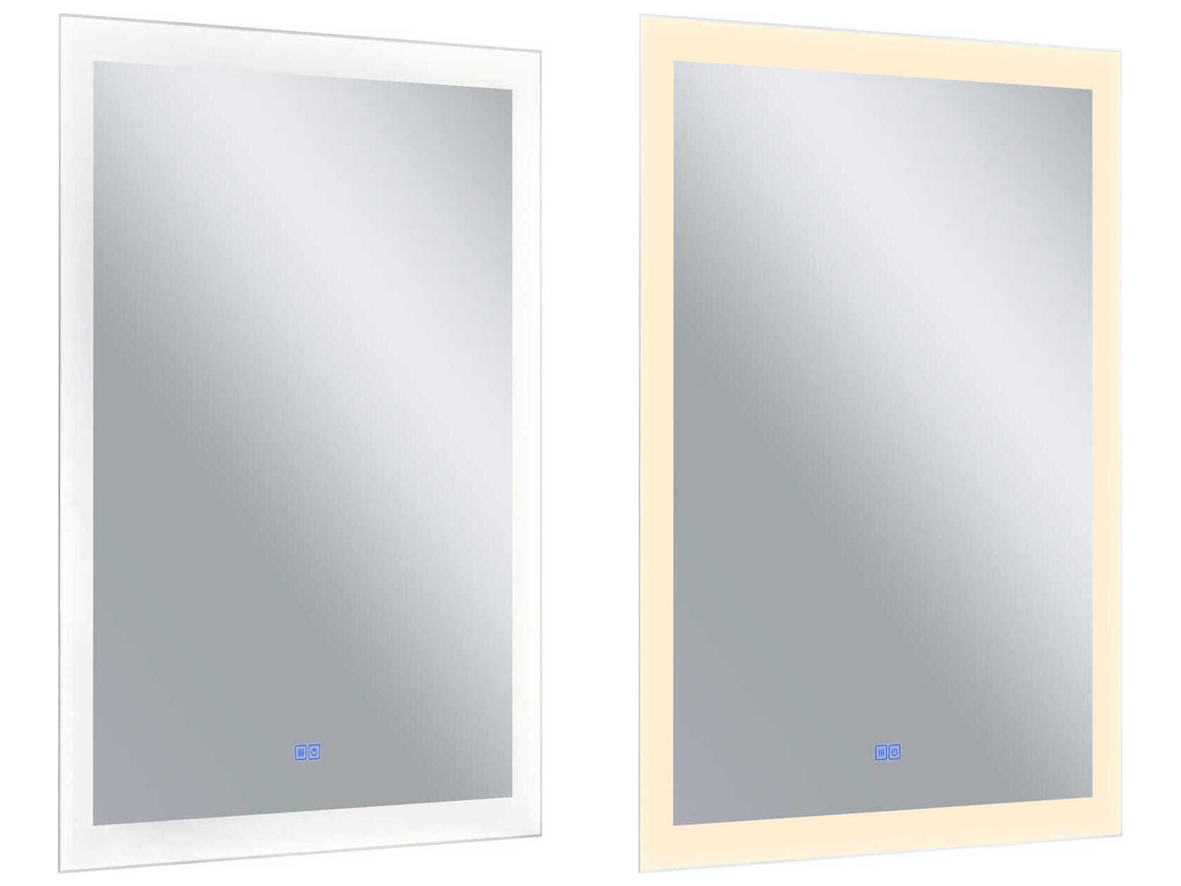 CWI Lighting Abigail White Rectangular Wall Mirror