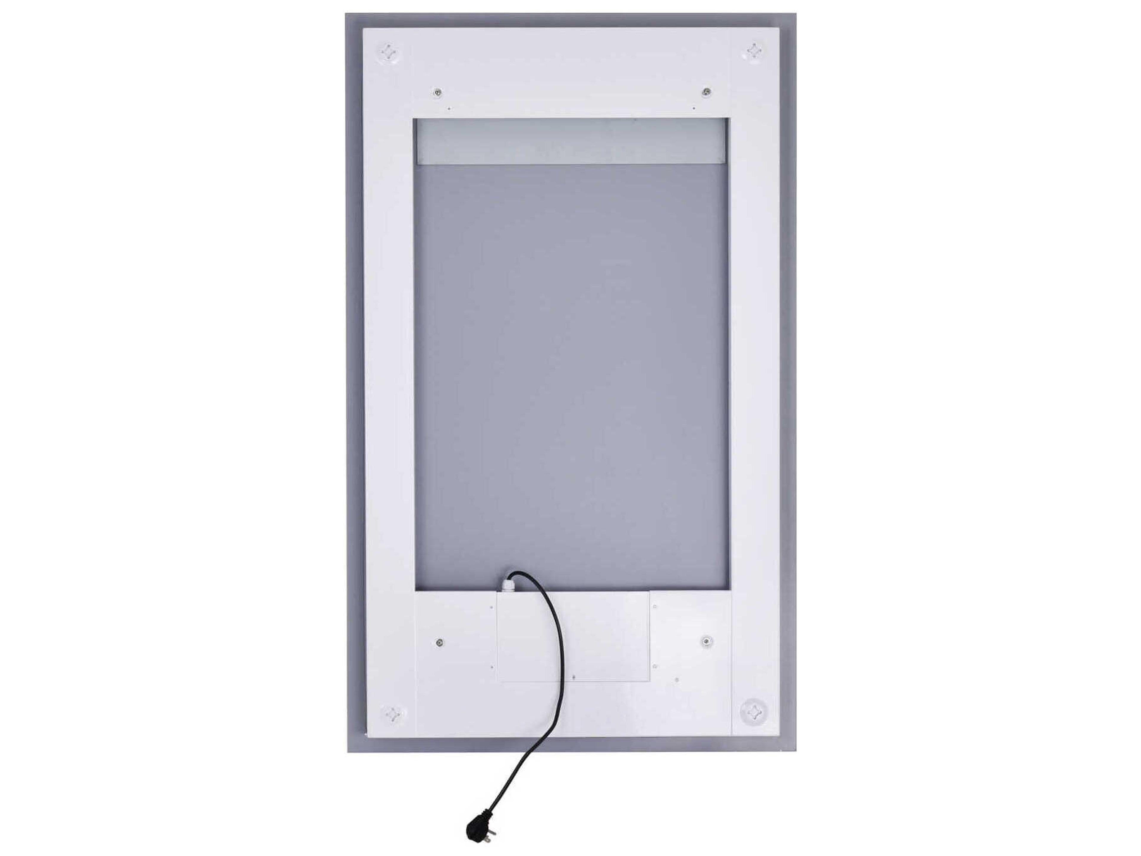 CWI Lighting Abigail White Rectangular Wall Mirror