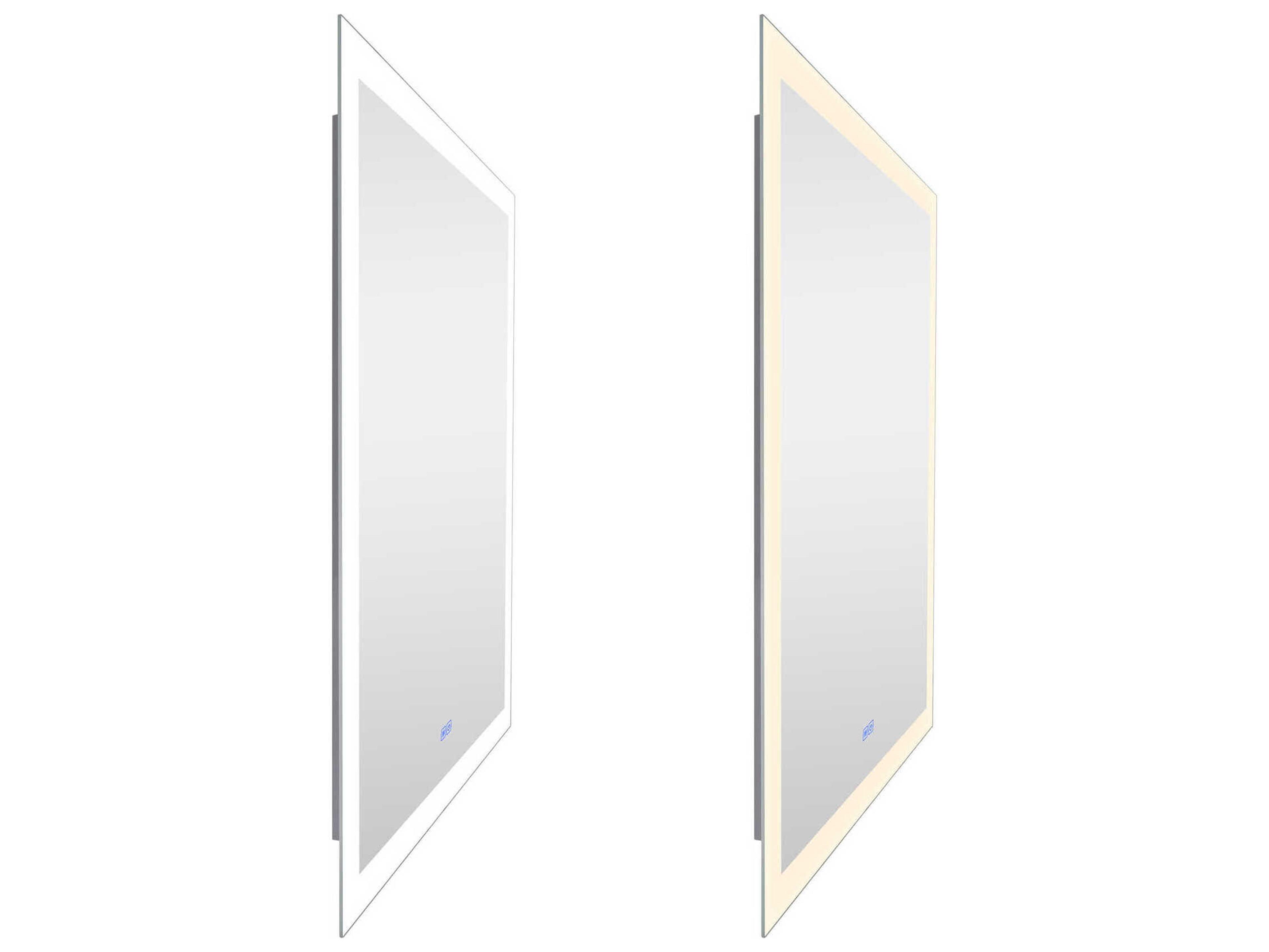 CWI Lighting Abigail White Rectangular Wall Mirror