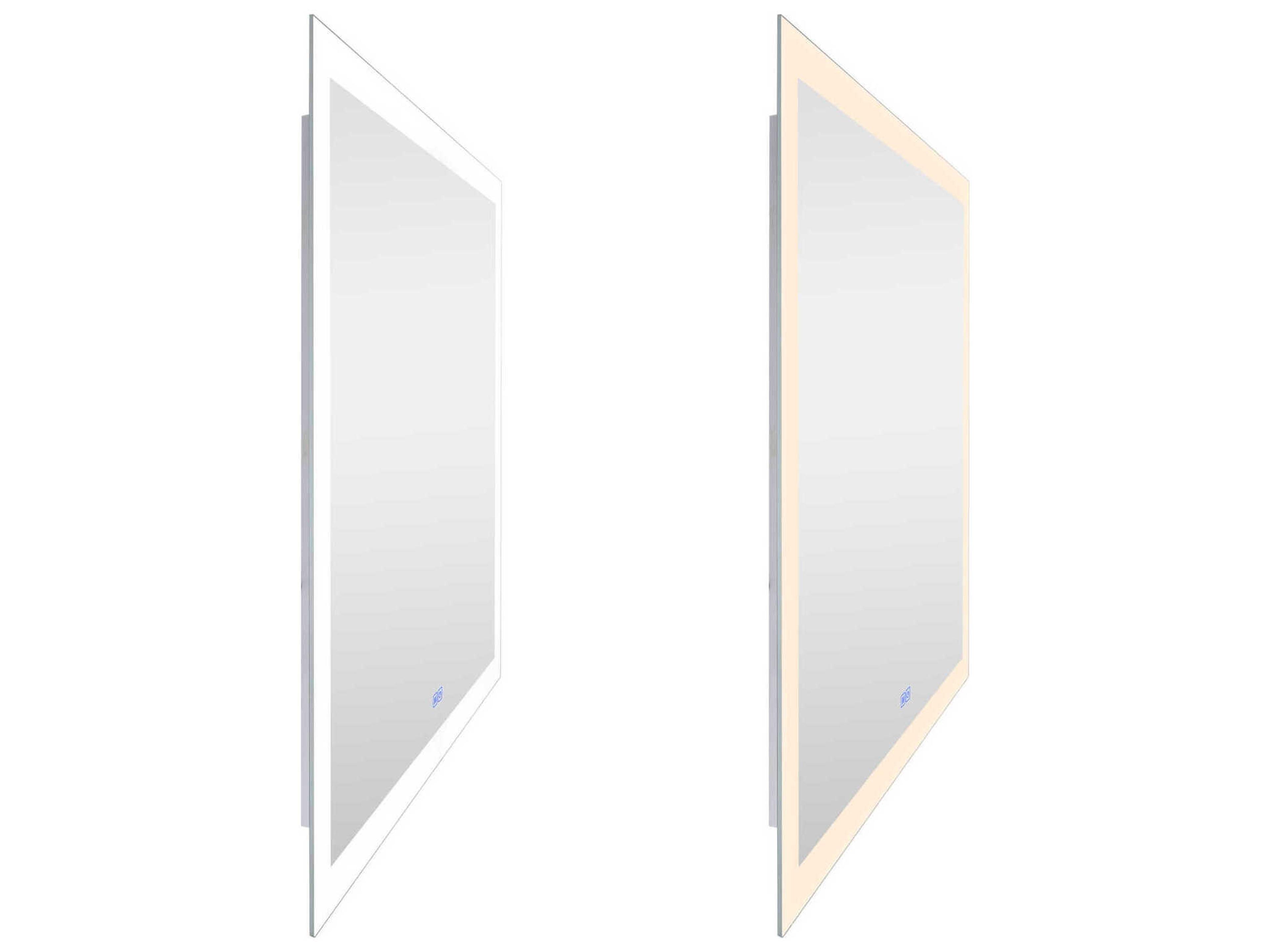 CWI Lighting Abigail White Square Wall Mirror