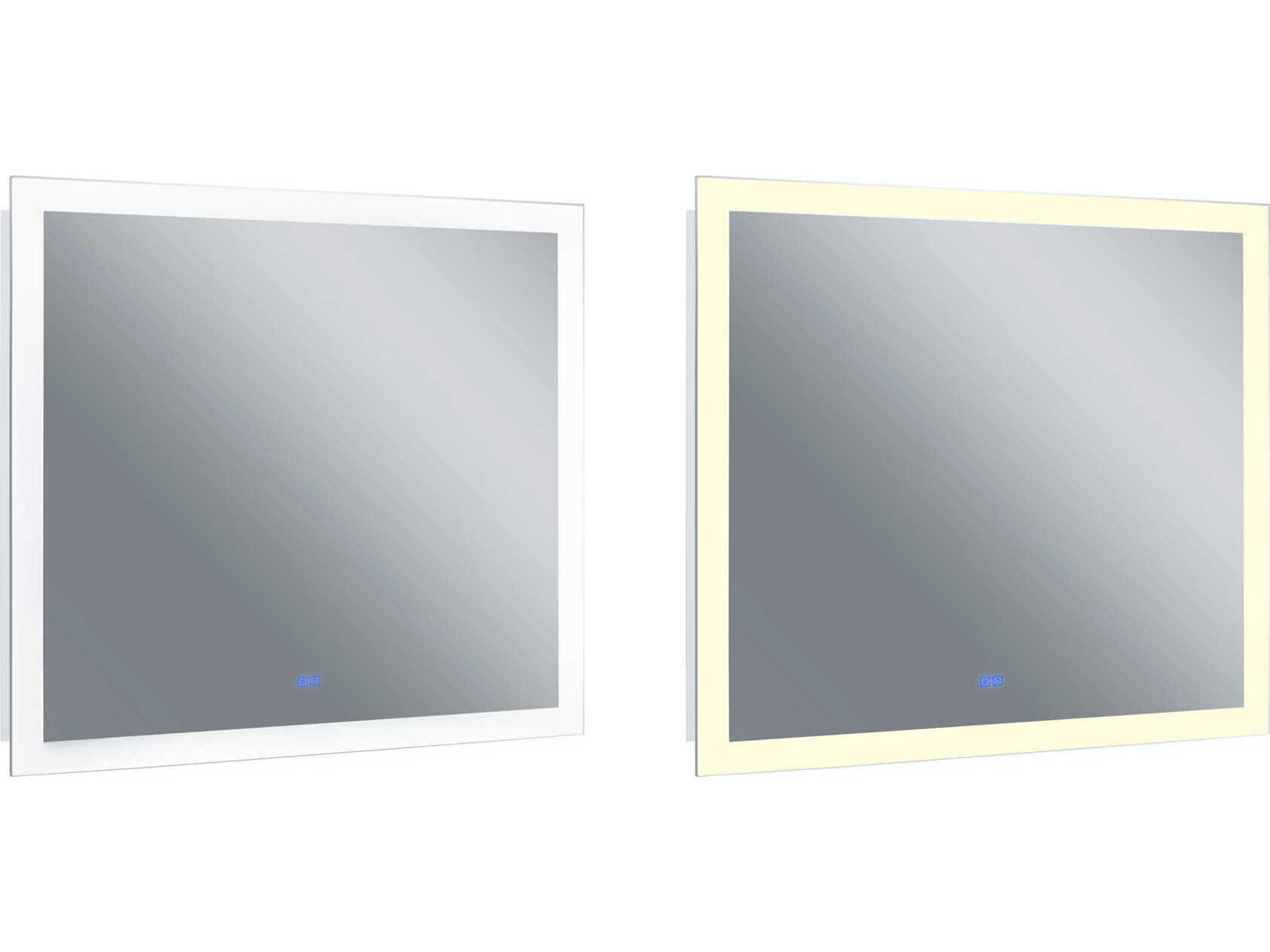 CWI Lighting Abigail White Rectangular Wall Mirror