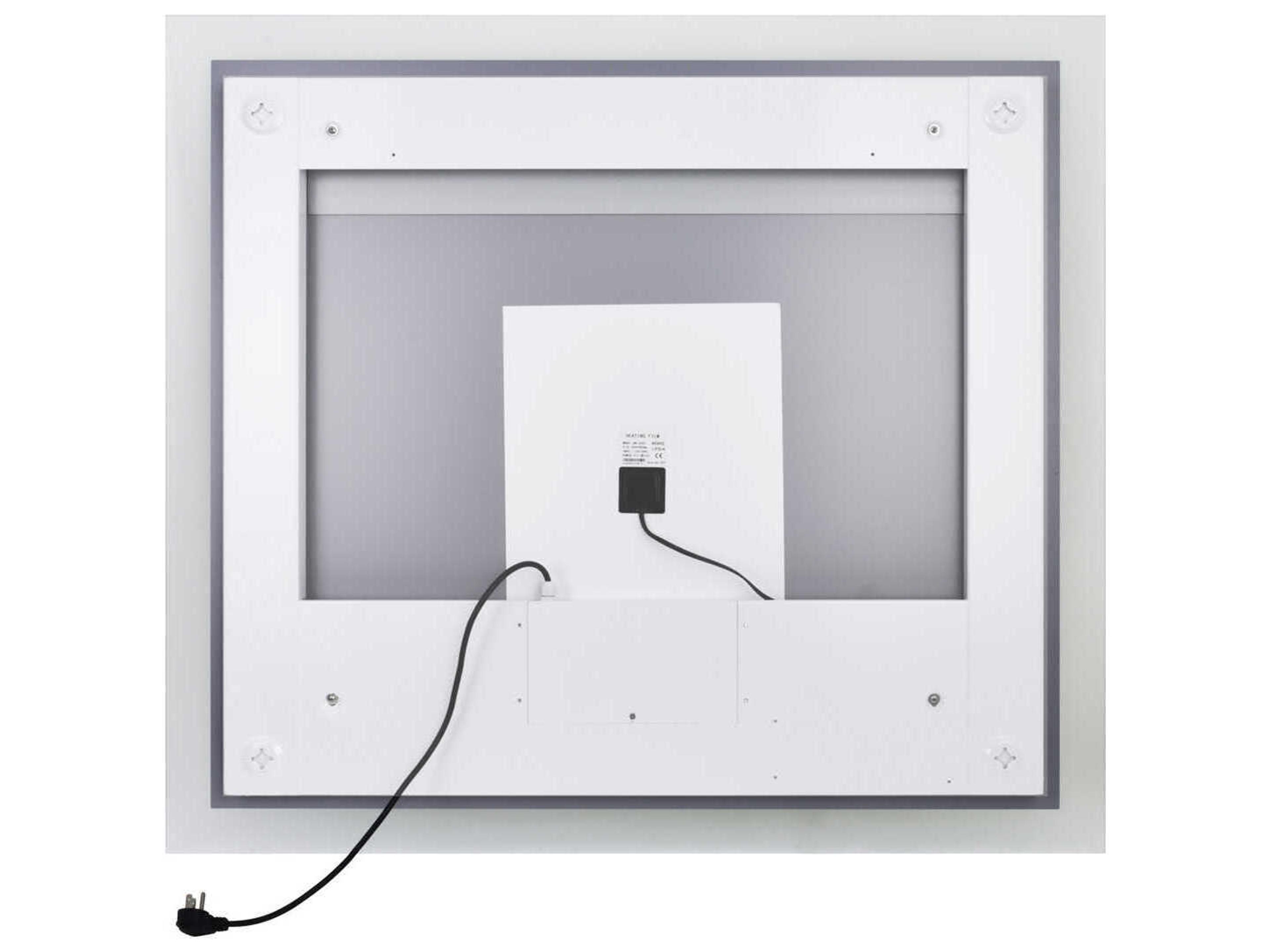 CWI Lighting Abigail White Rectangular Wall Mirror
