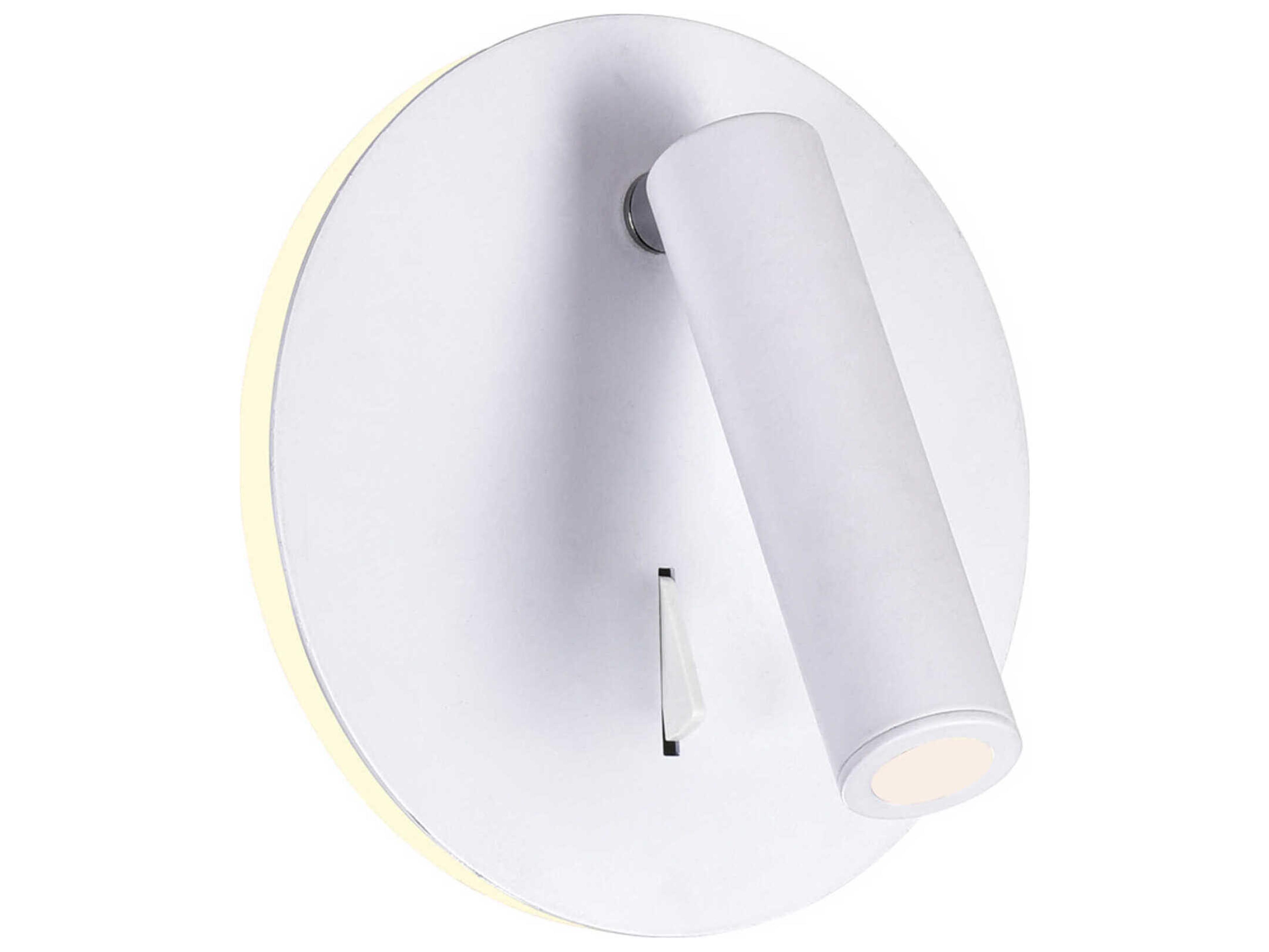 Private I Matte White Wall Sconce