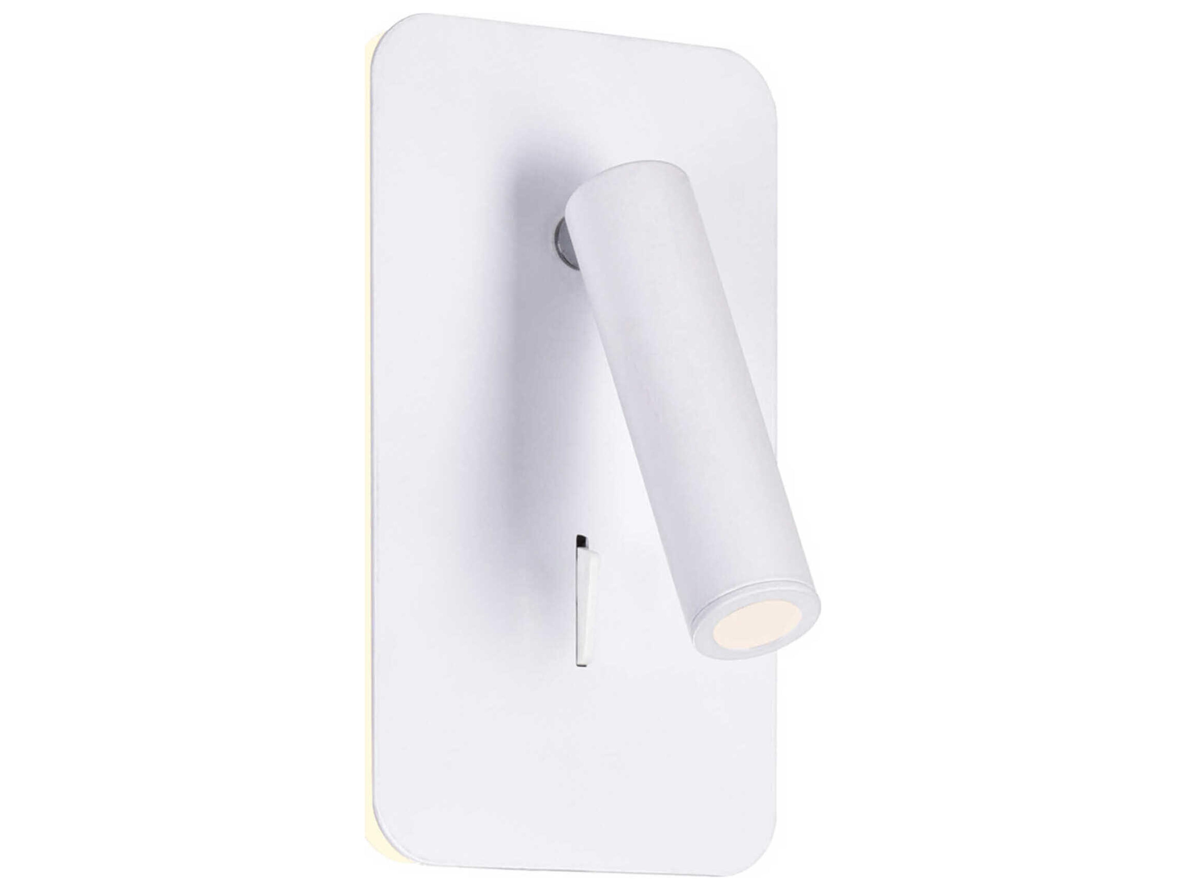 Private I Matte White Wall Sconce