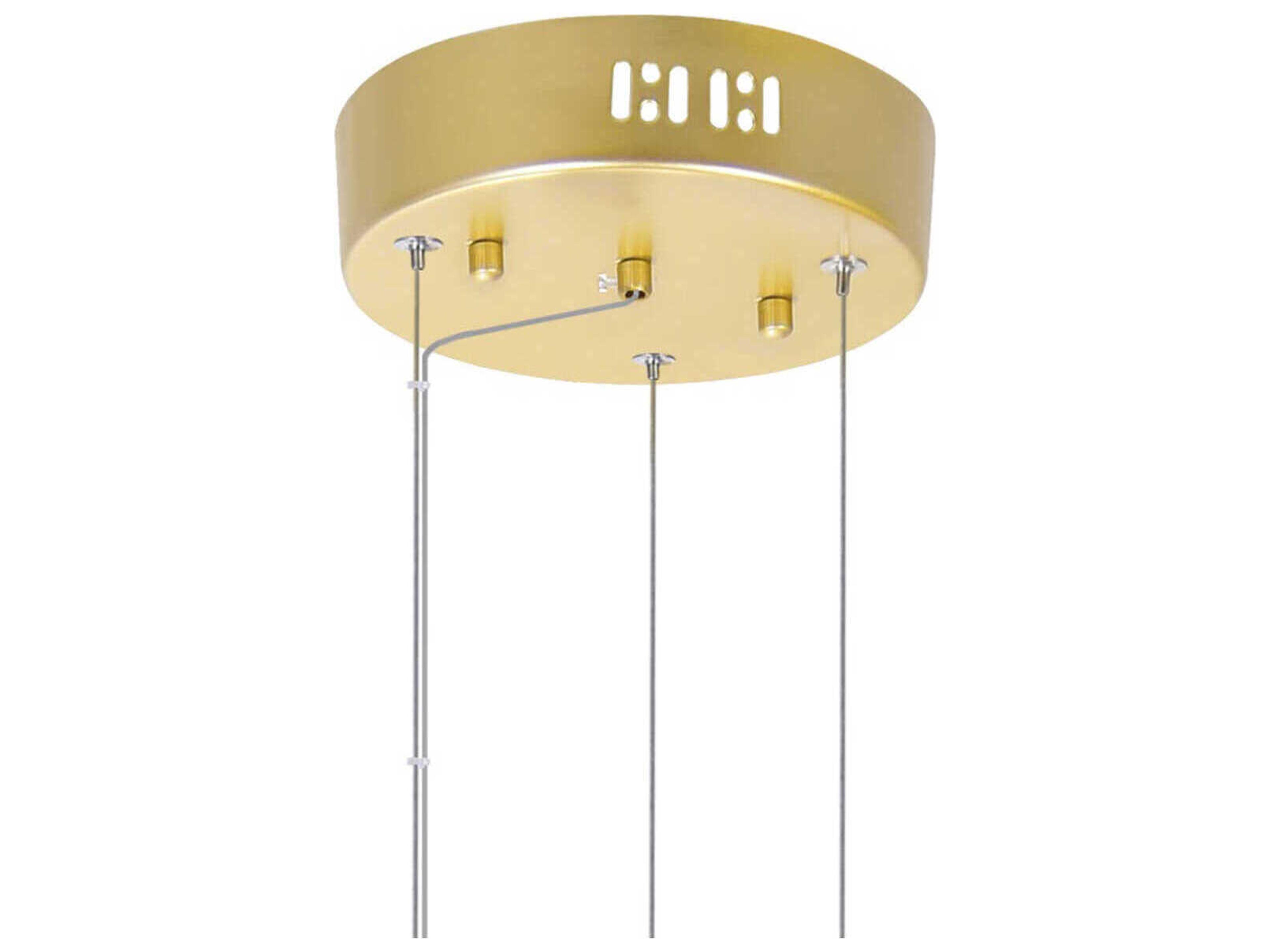 CWI Lighting Millipede Satin Gold Linear Round Pendant