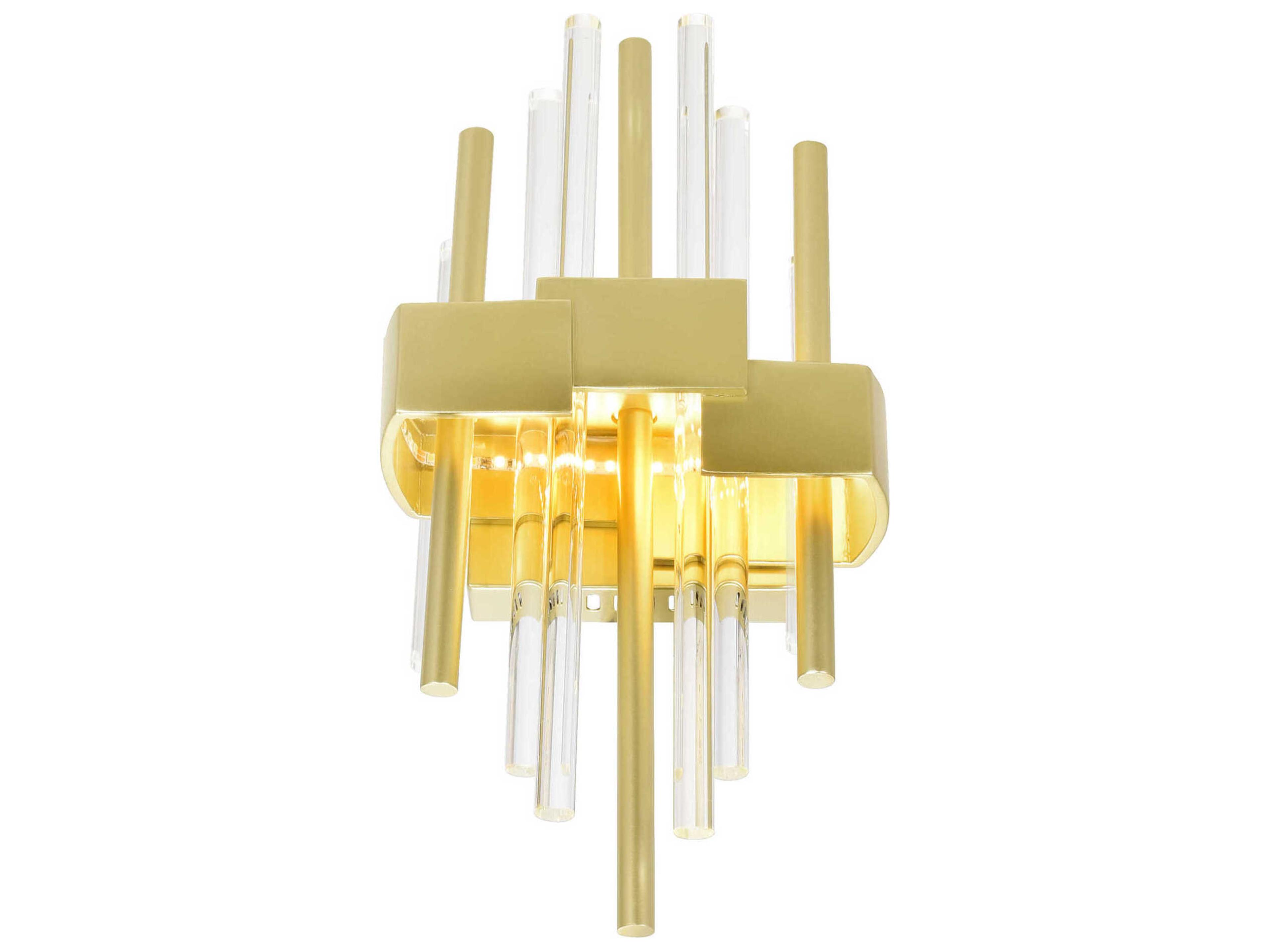 CWI Lighting Millipede Satin Gold Wall Sconce