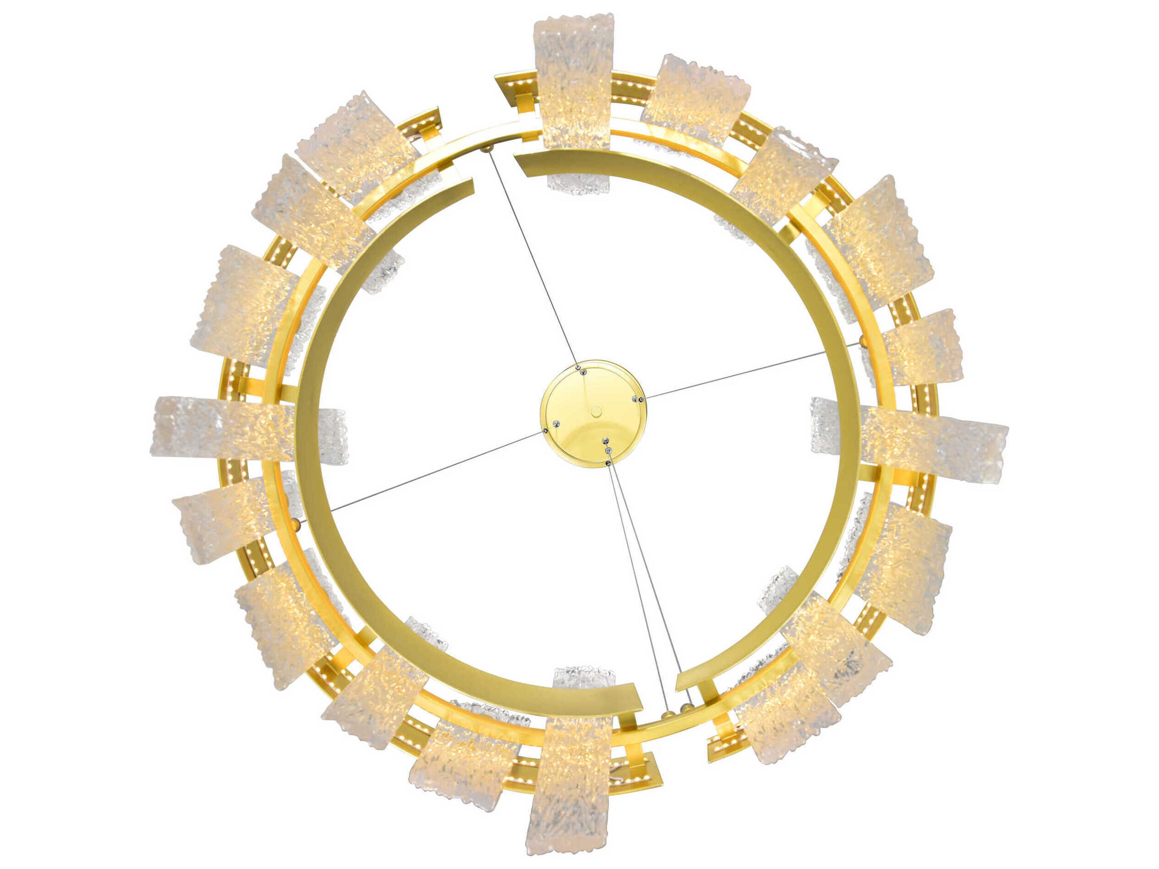 CWI Lighting Guadiana Satin Gold Round Pendant