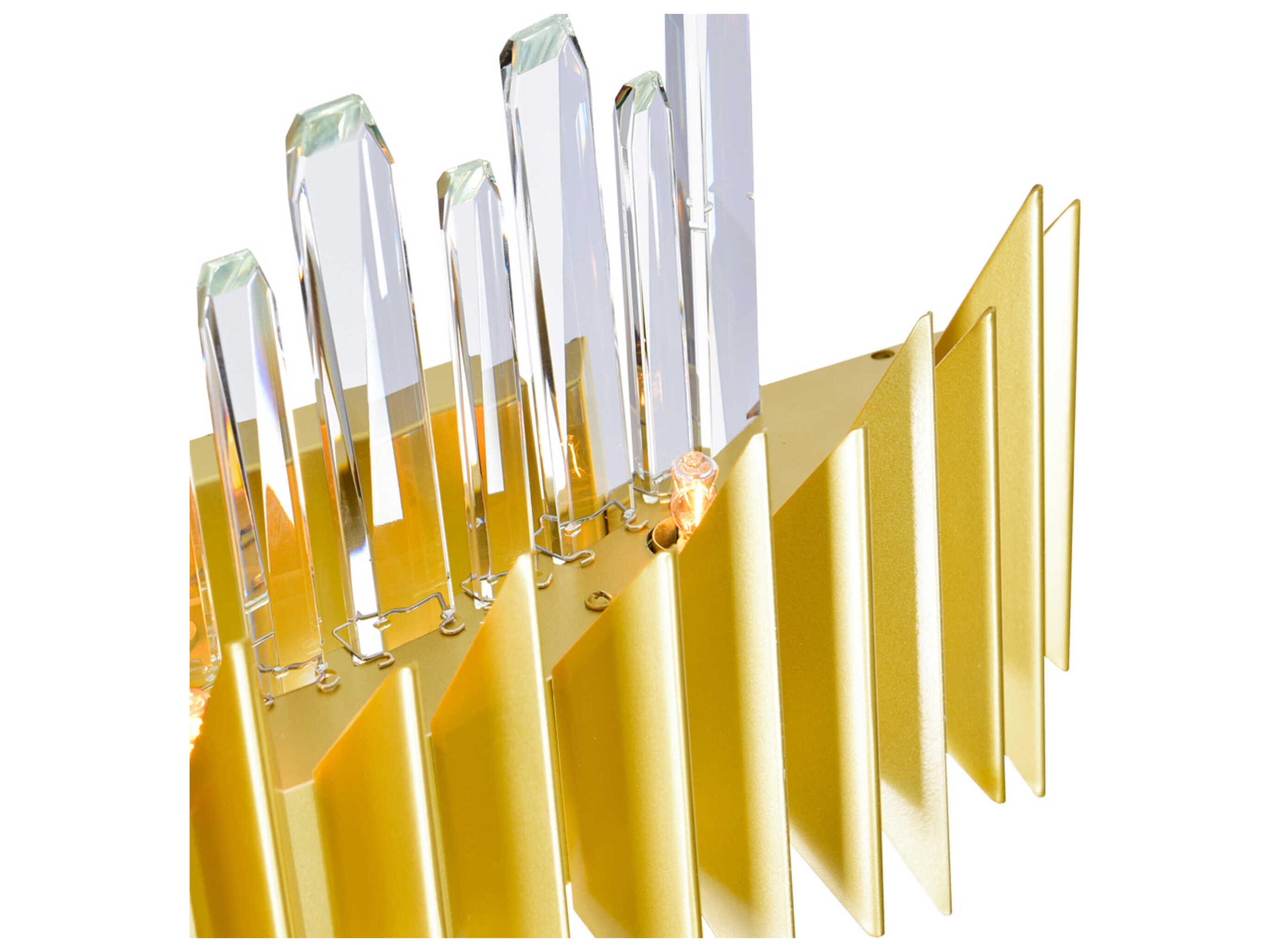 CWI Lighting Cityscape 5-Light Satin Gold Vanity Light