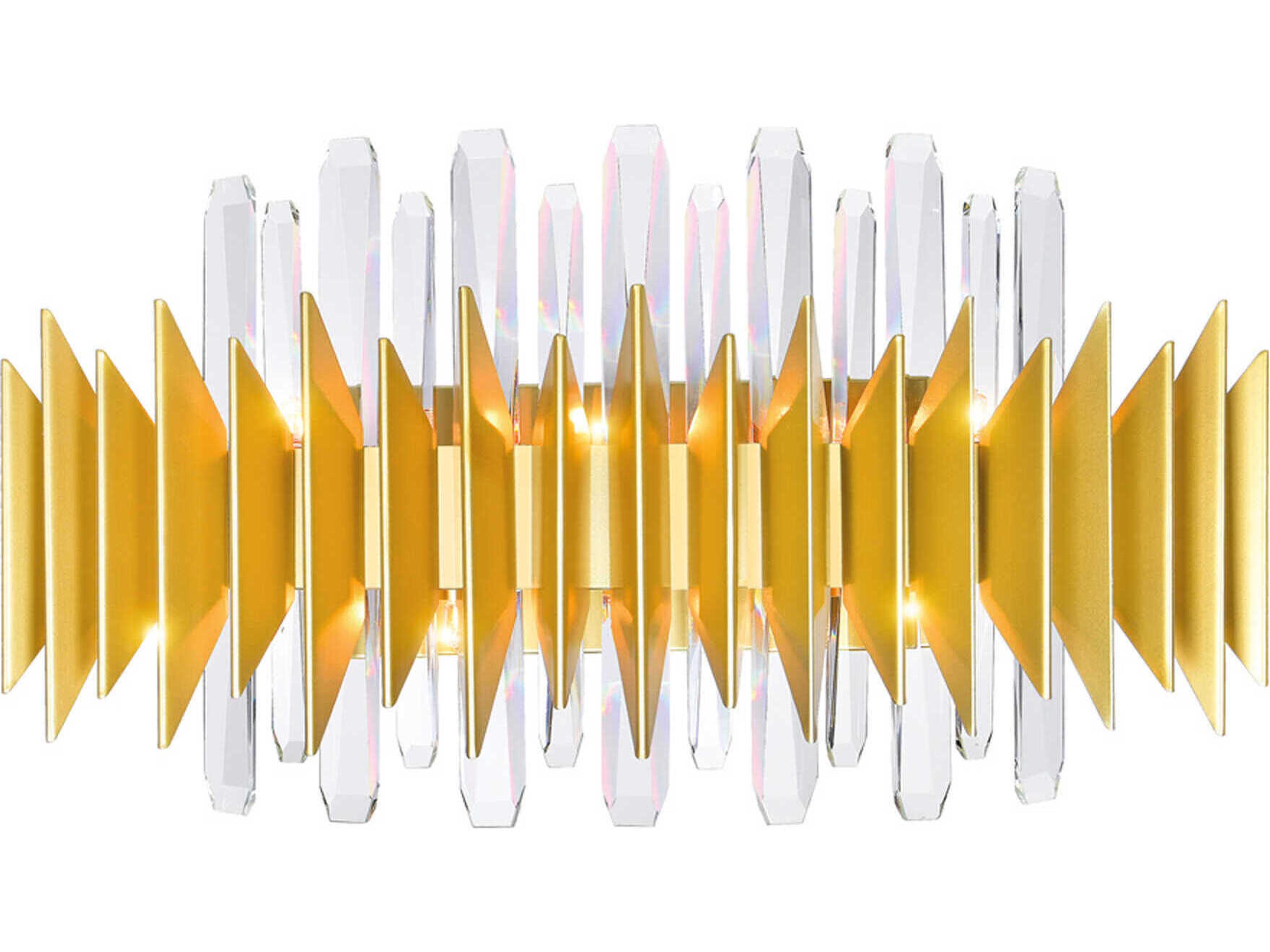 Cityscape 7-Light Satin Gold Vanity Light