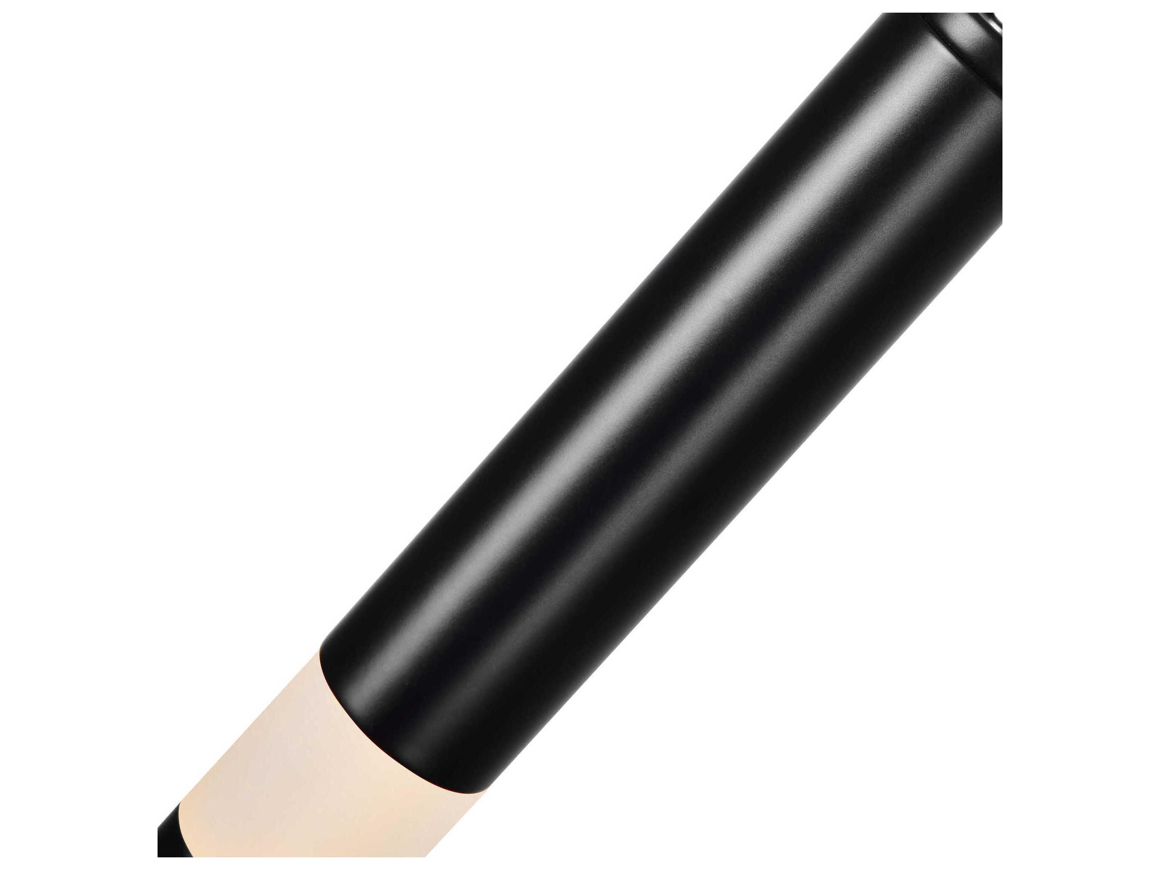 CWI Lighting Flute Black Linear Mini Pendant