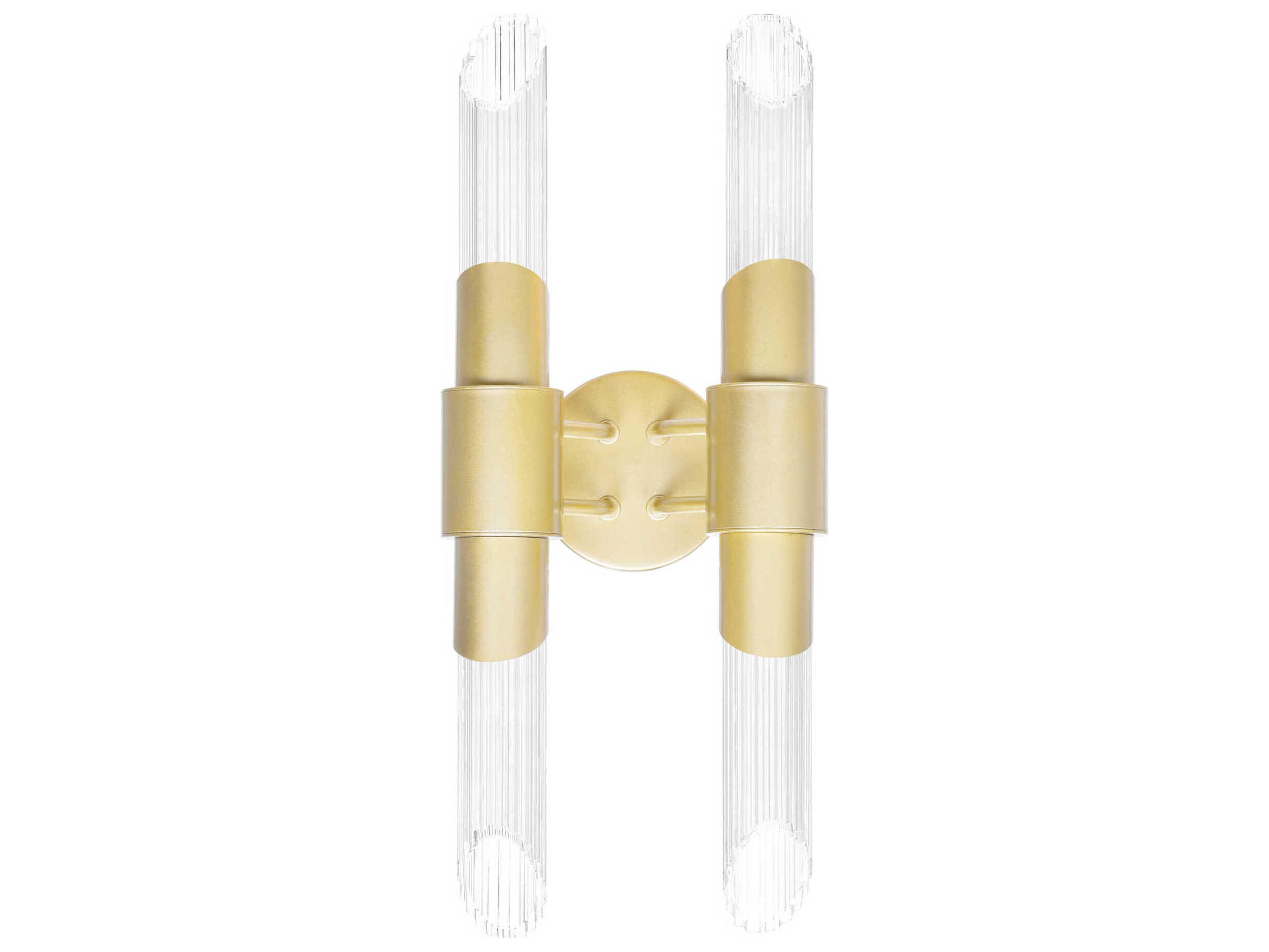 CWI Lighting Croissant 4-Light Satin Gold Vanity Light