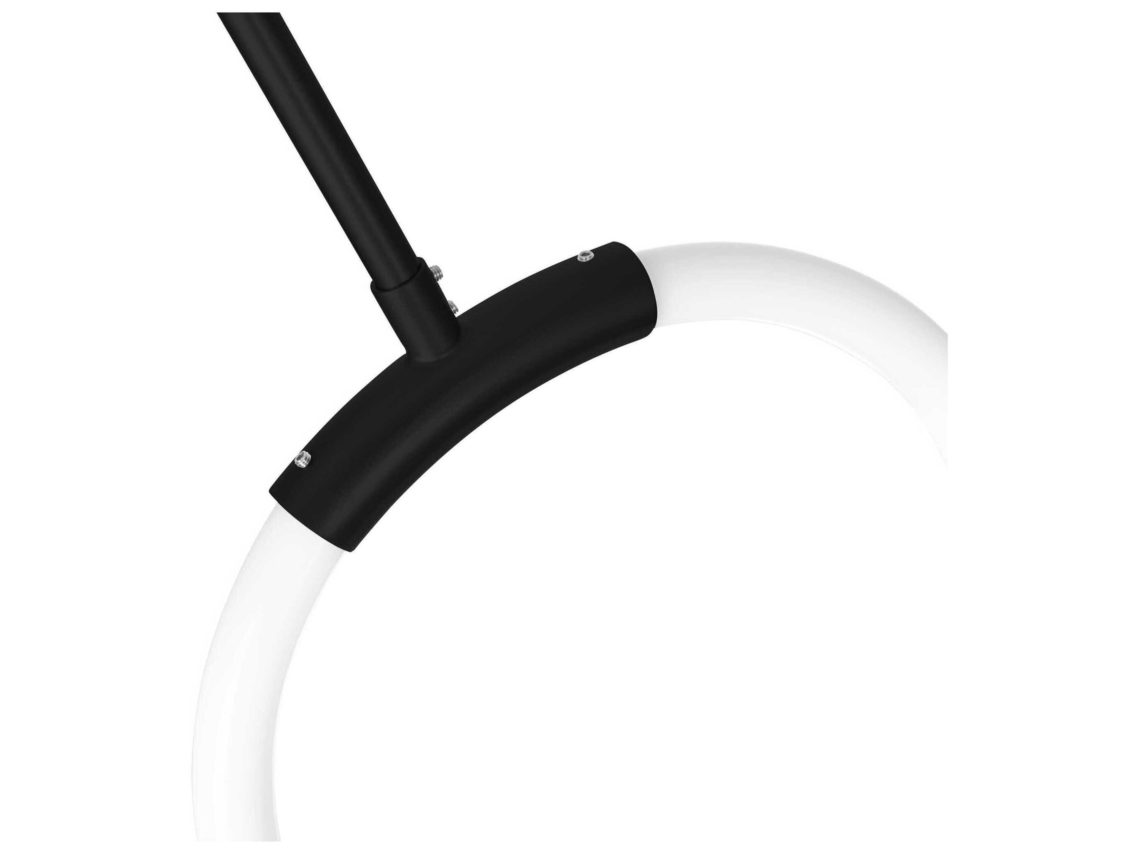 CWI Lighting Hoops Black Round Mini Pendant