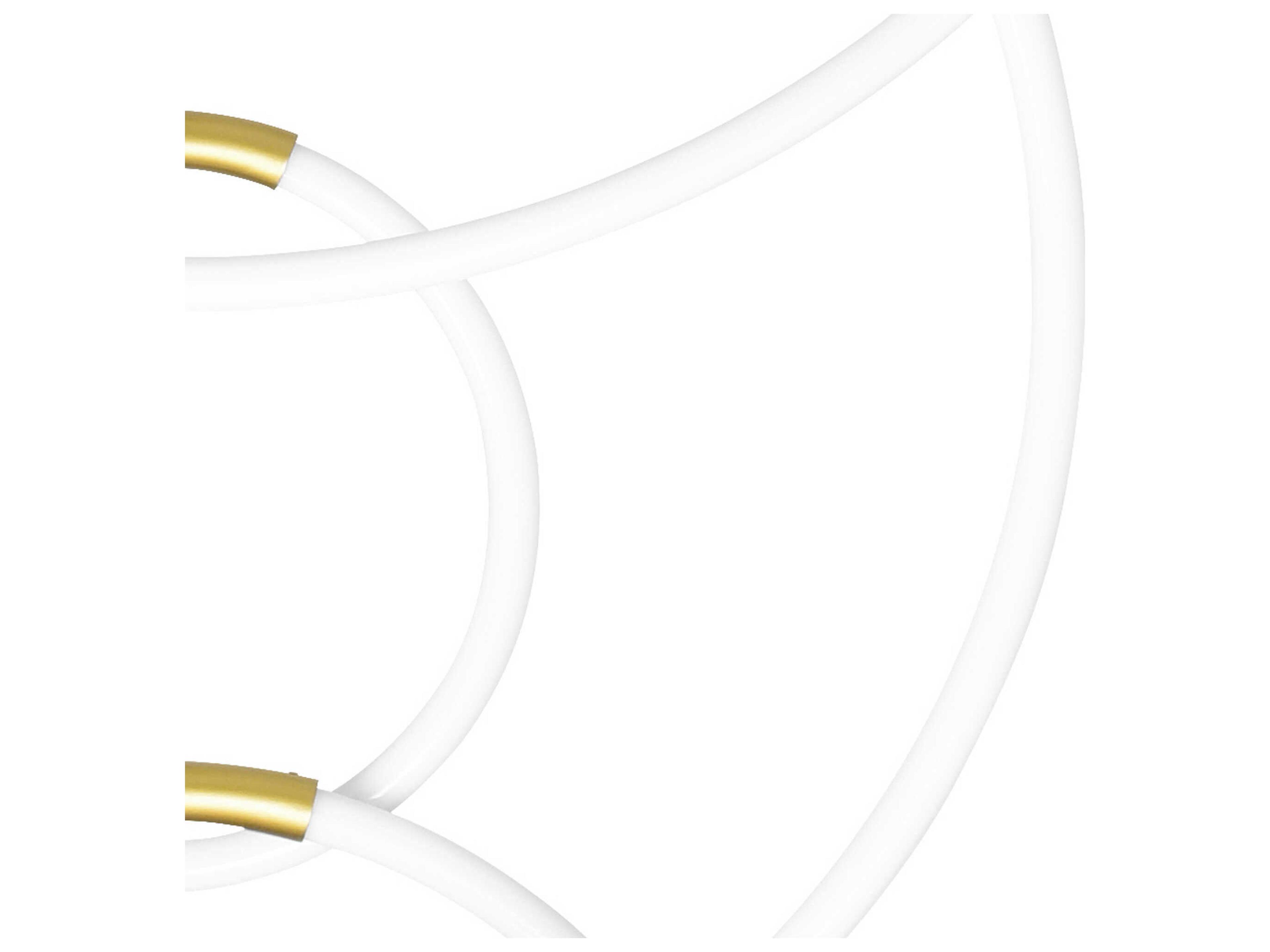 CWI Lighting Hoops Satin Gold Round Pendant