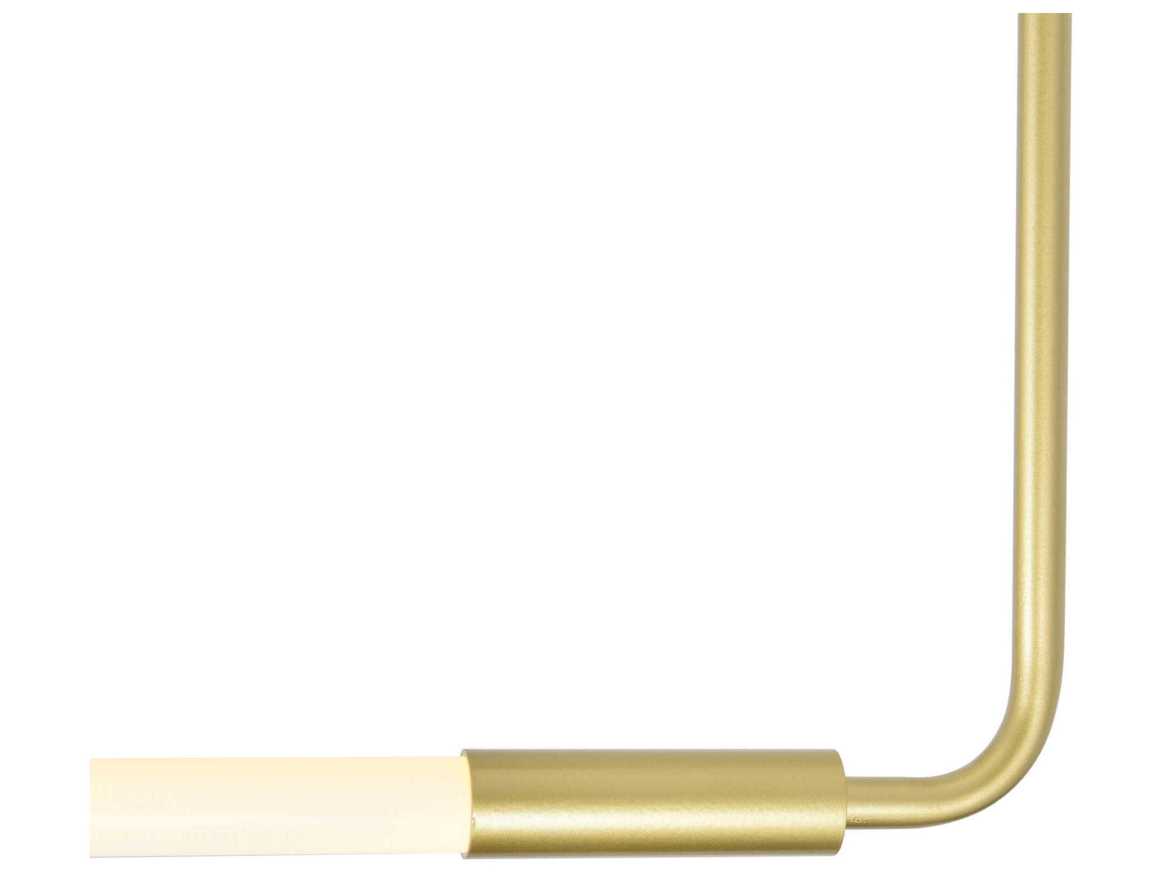 CWI Lighting Hoops Satin Gold Geometric Island Pendant