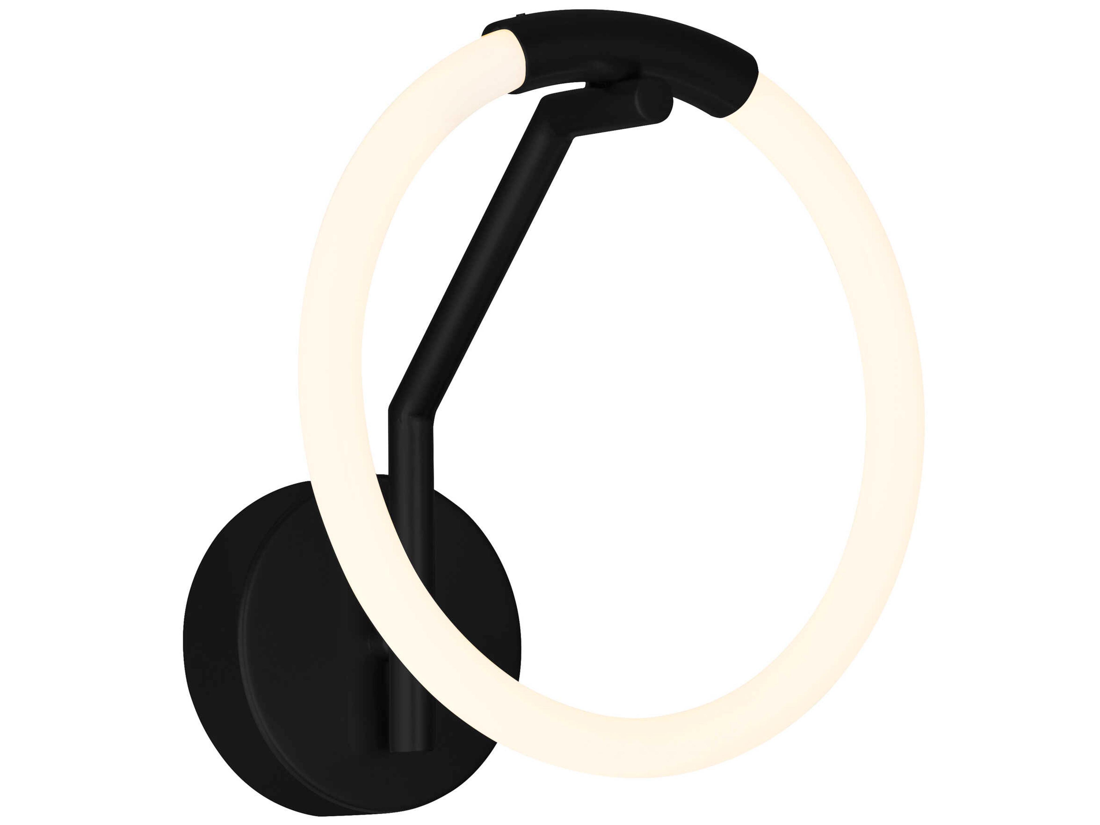 Hoops Black Wall Sconce