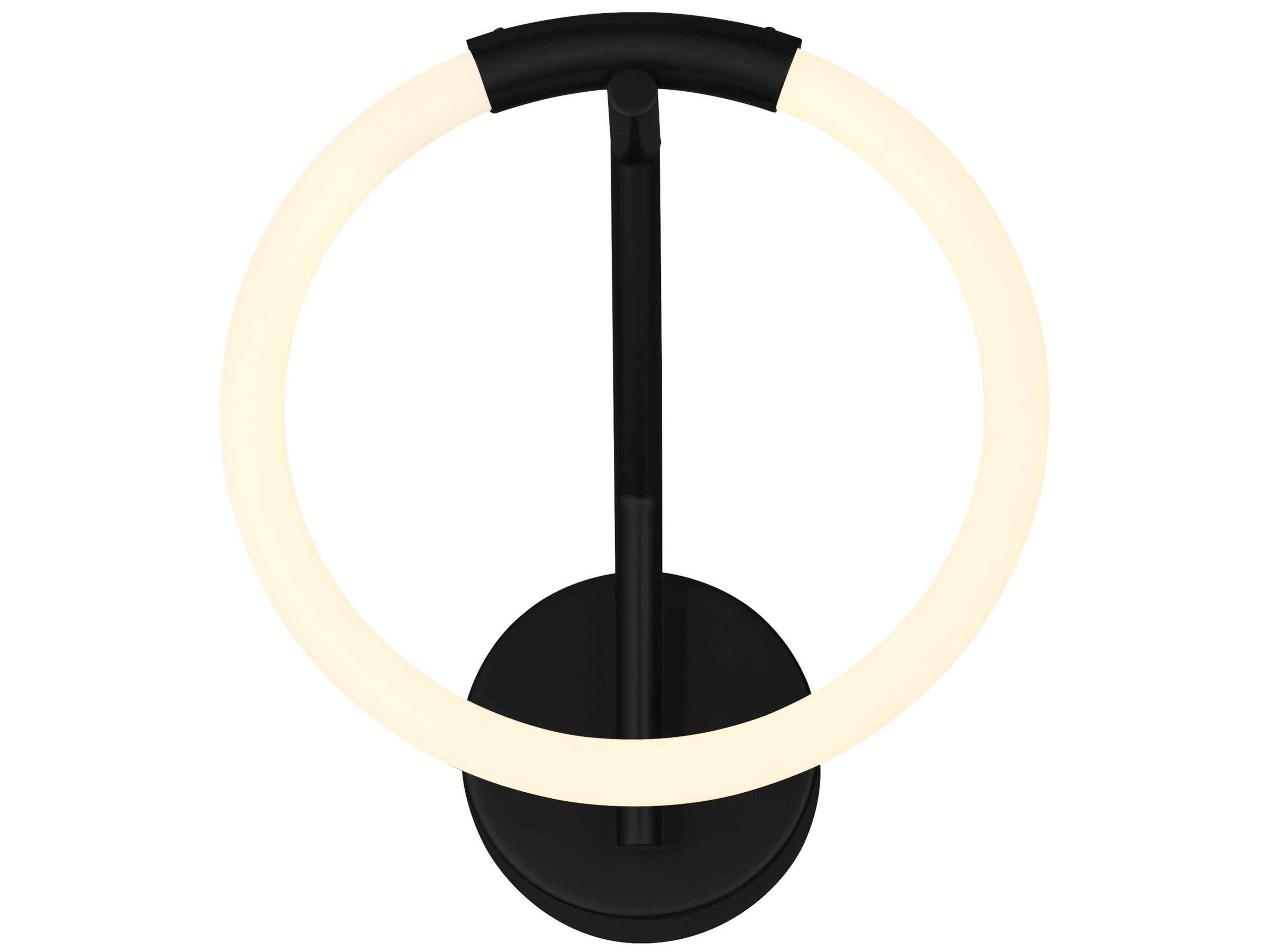 CWI Lighting Hoops Black Wall Sconce