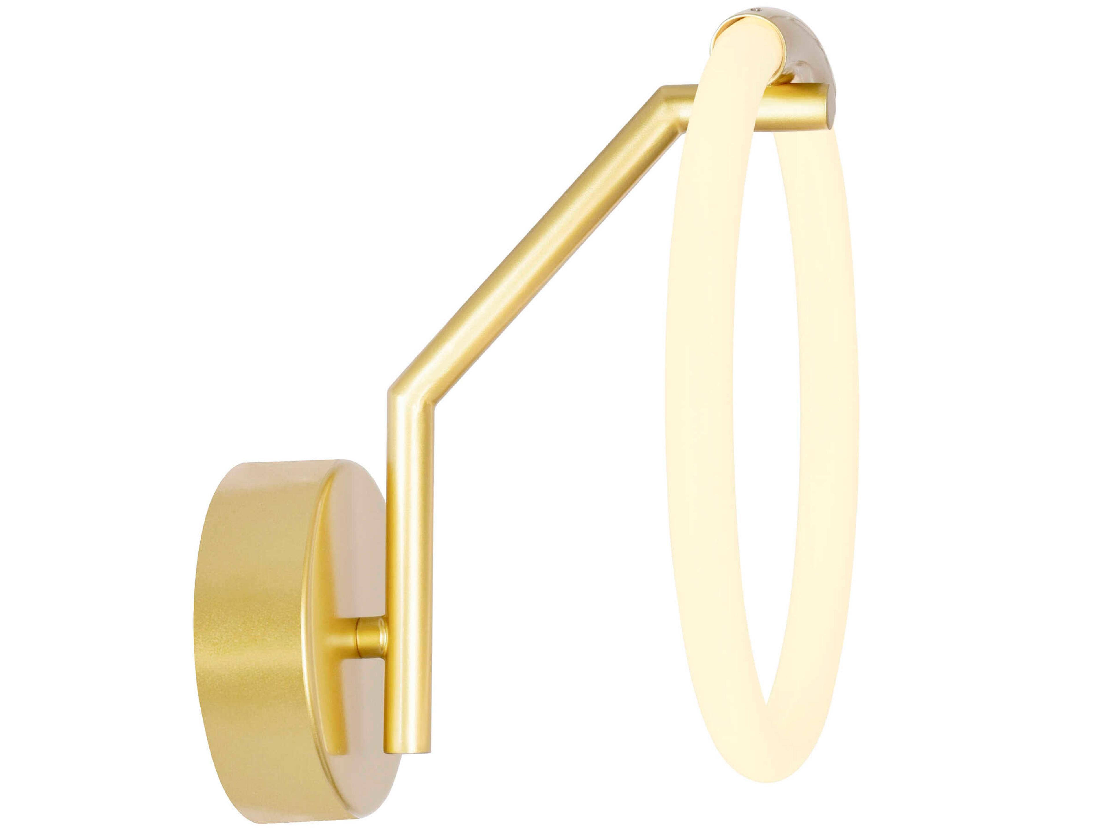 CWI Lighting Hoops Satin Gold Wall Sconce