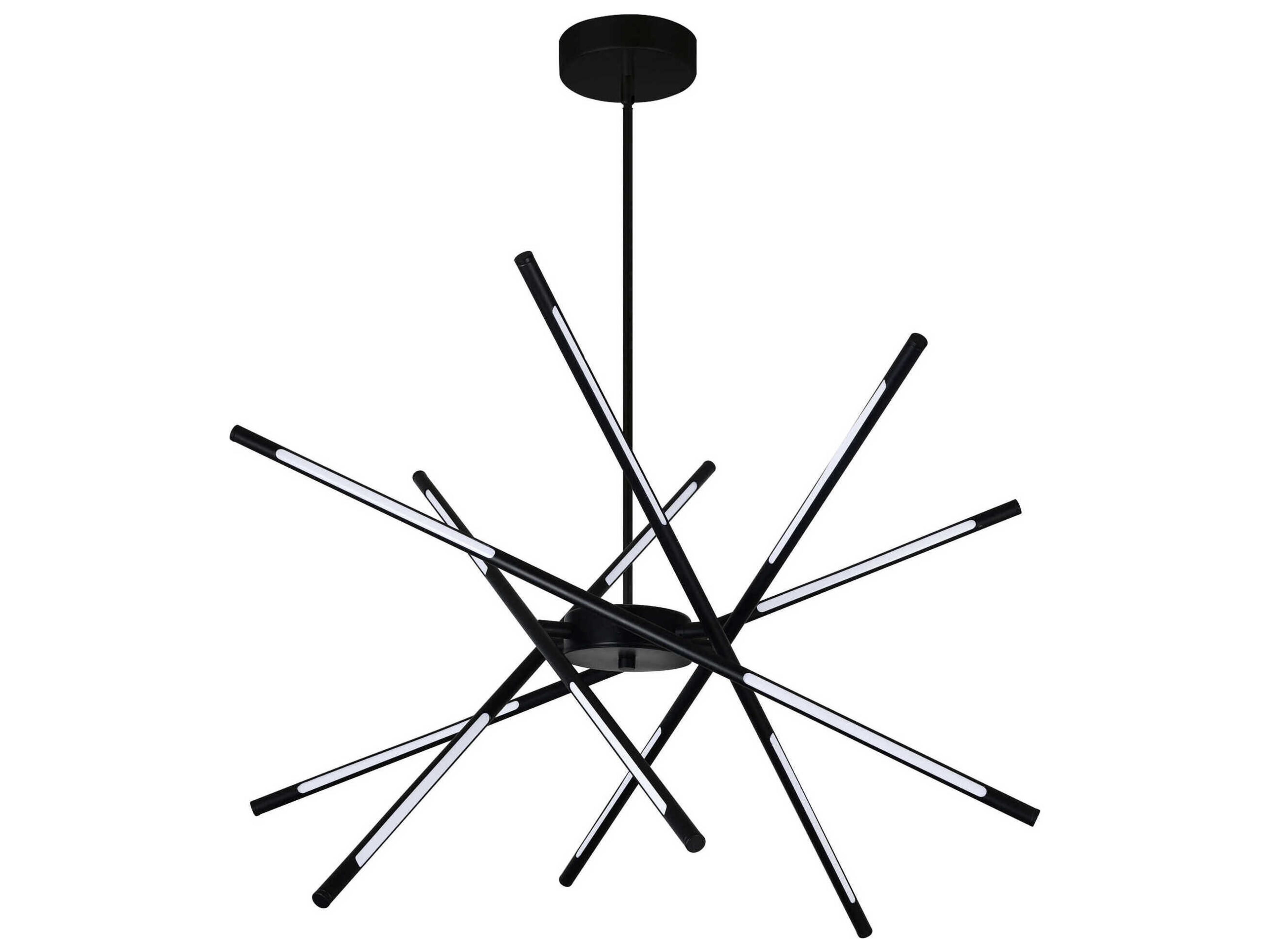 CWI Lighting Oskil Black Sputnik Pendant