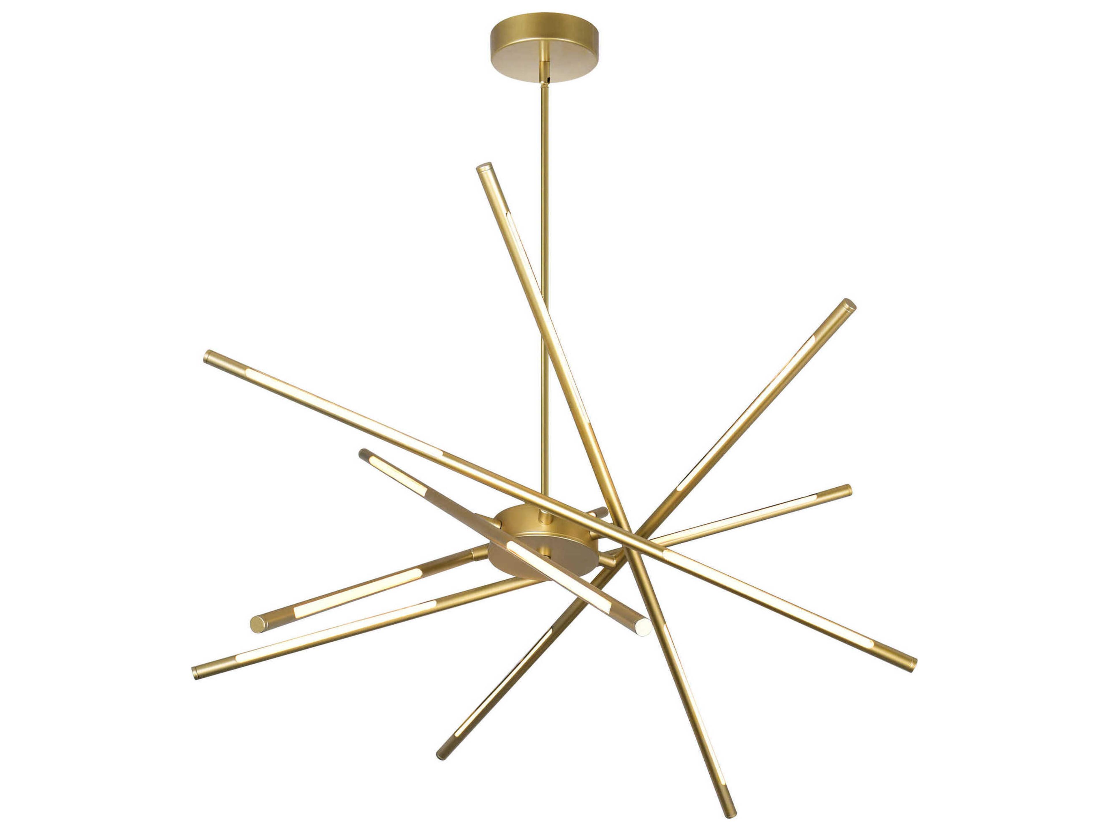 CWI Lighting Oskil Satin Gold Sputnik Pendant