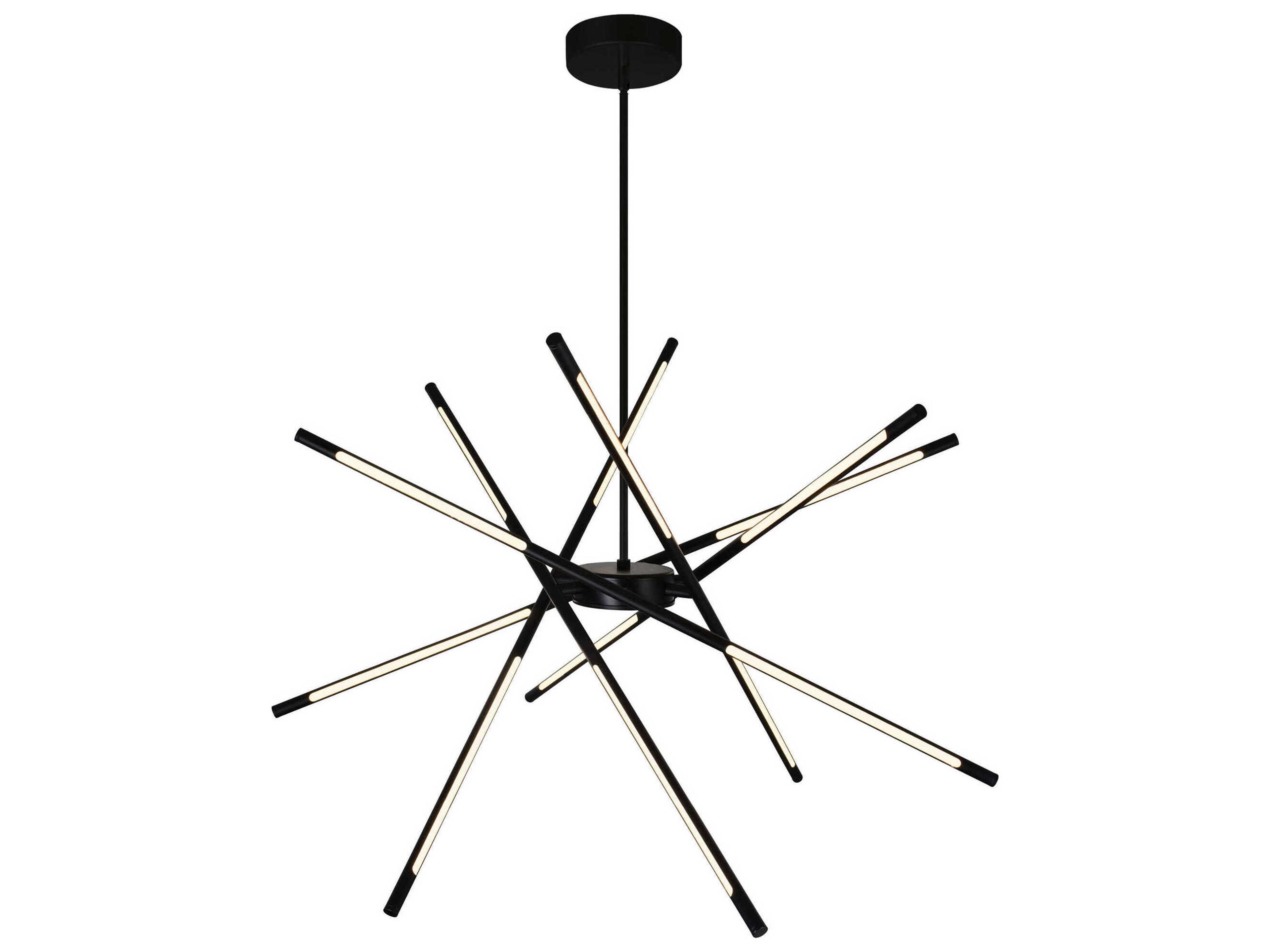CWI Lighting Oskil Black Sputnik Pendant
