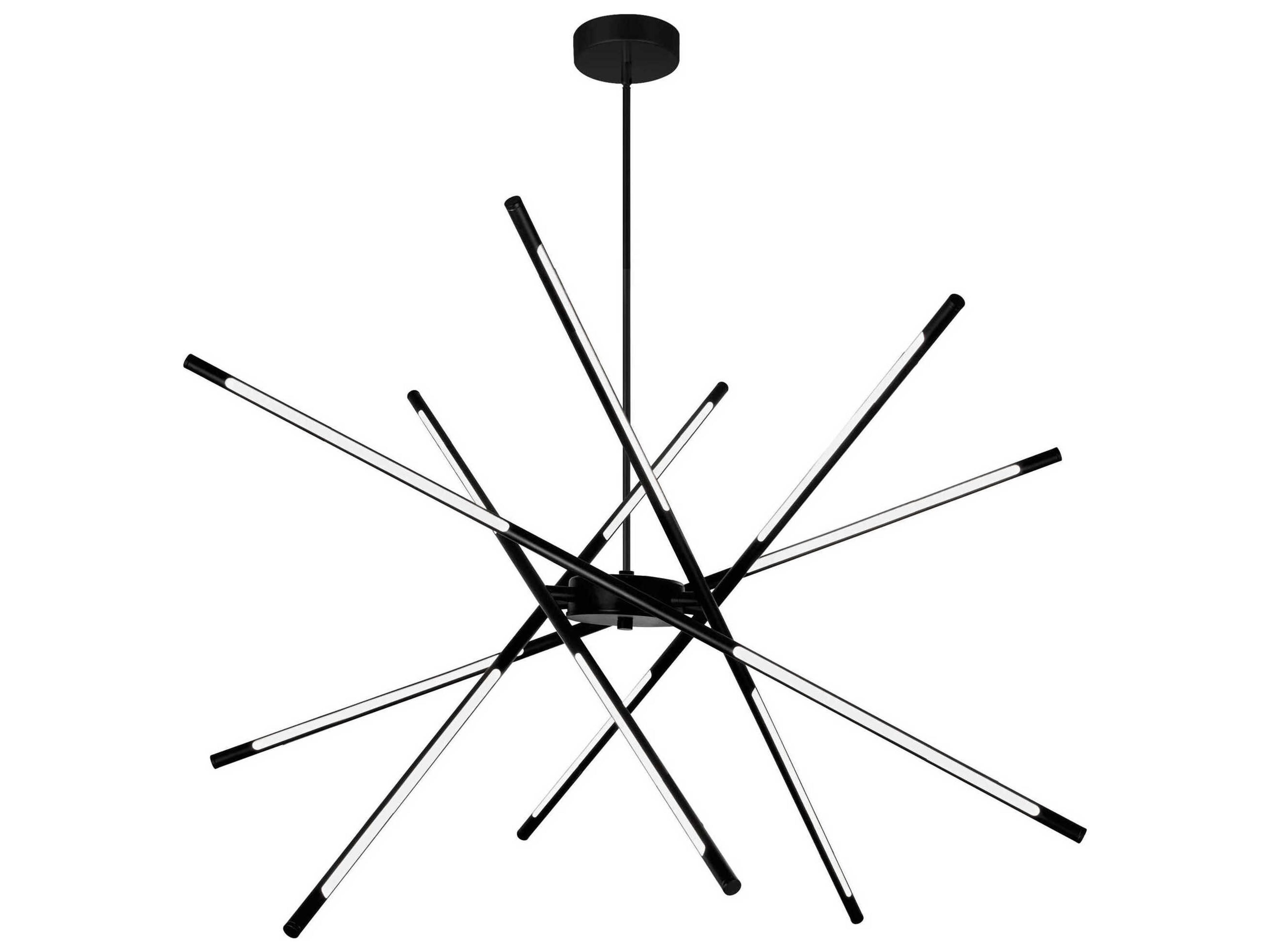 CWI Lighting Oskil Black Sputnik Pendant