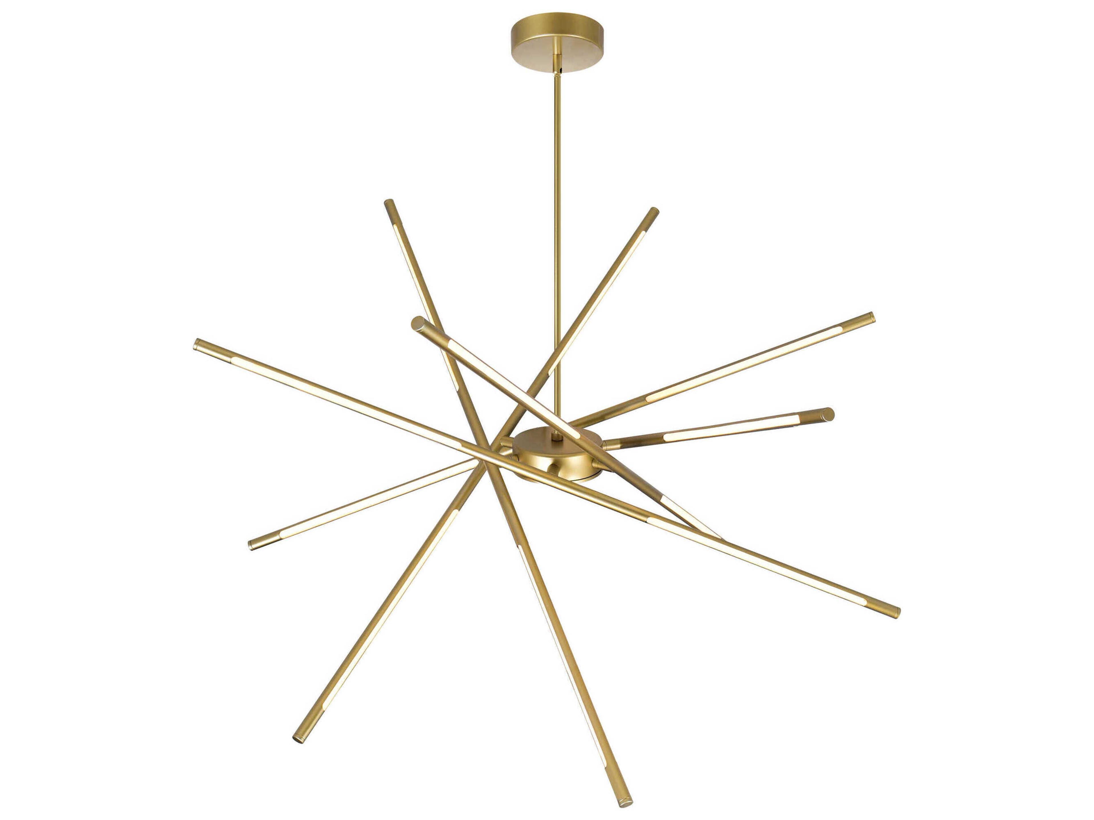 CWI Lighting Oskil Satin Gold Sputnik Pendant