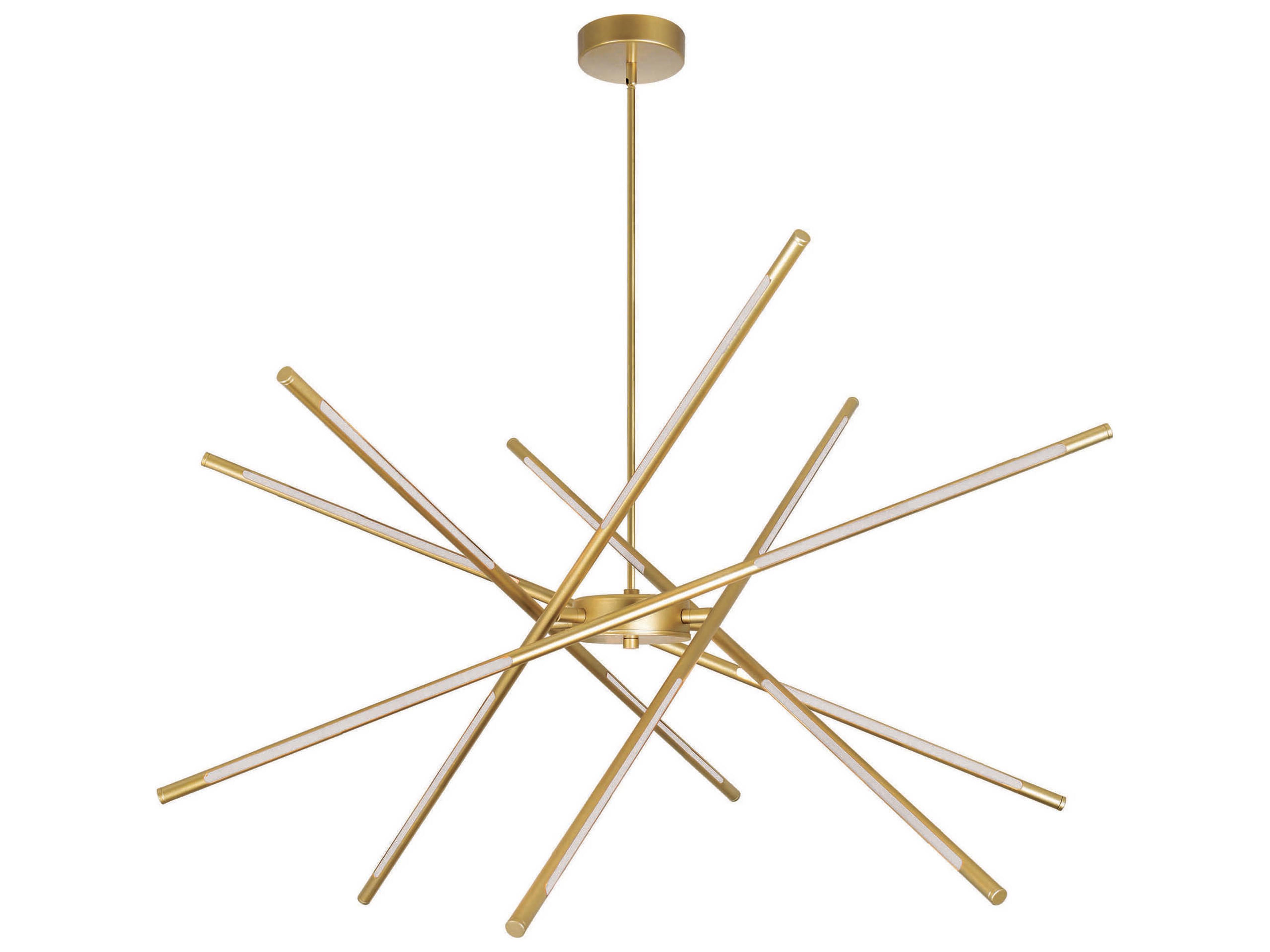 CWI Lighting Oskil Satin Gold Sputnik Pendant