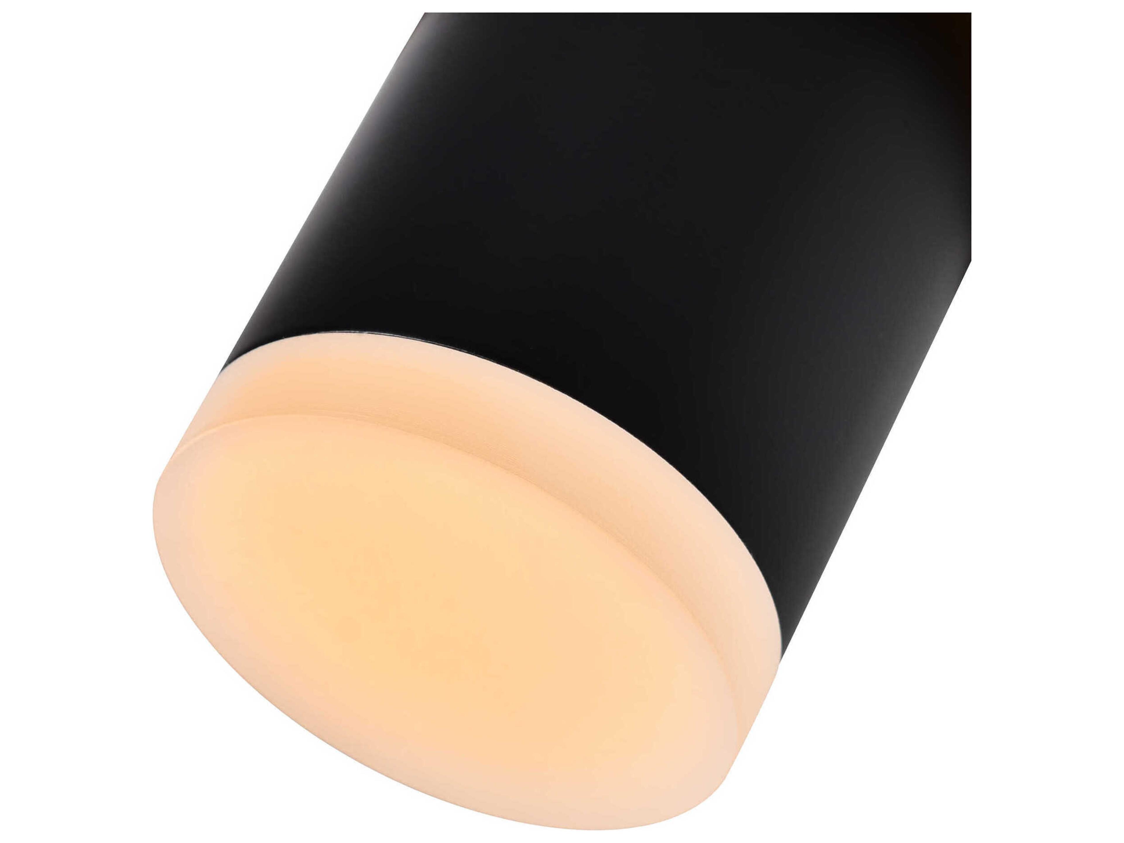 CWI Lighting Lena Black Cylinder Mini Pendant