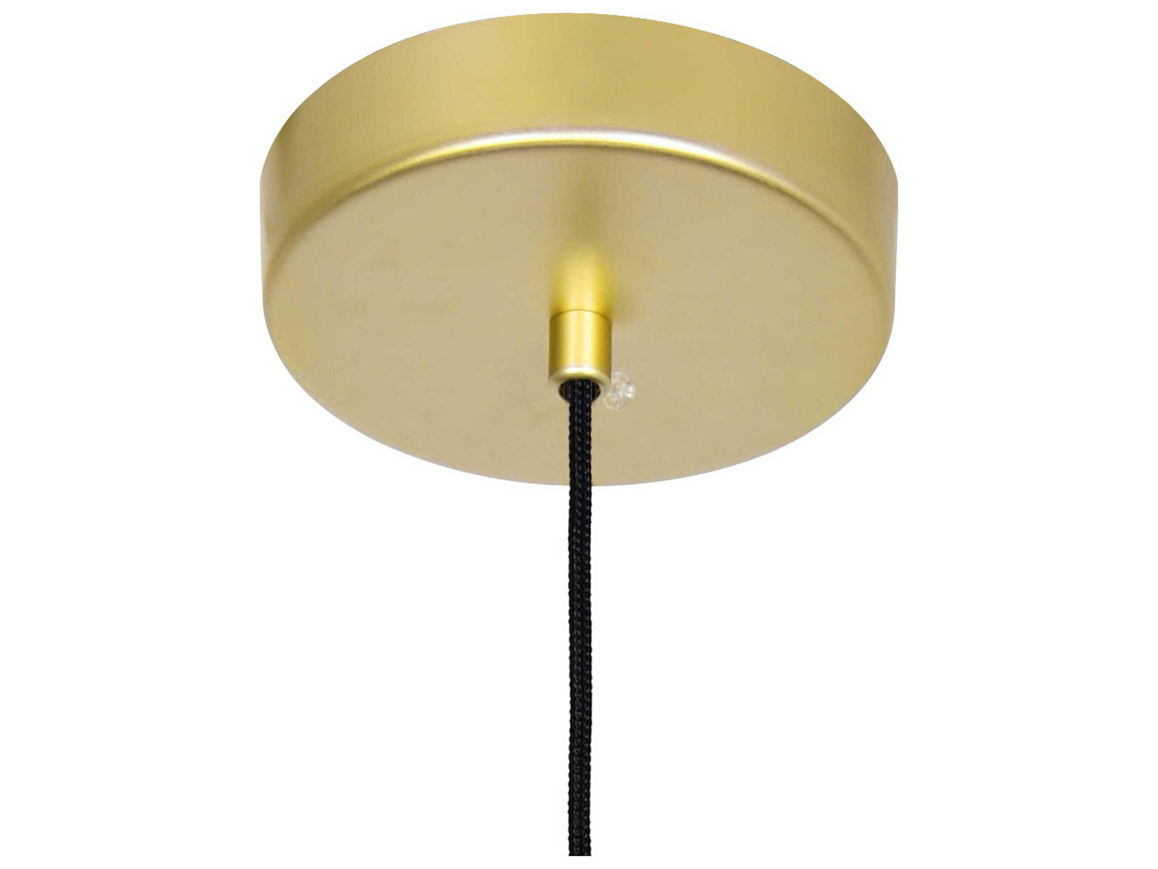 CWI Lighting Lena Satin Gold Cylinder Mini Pendant