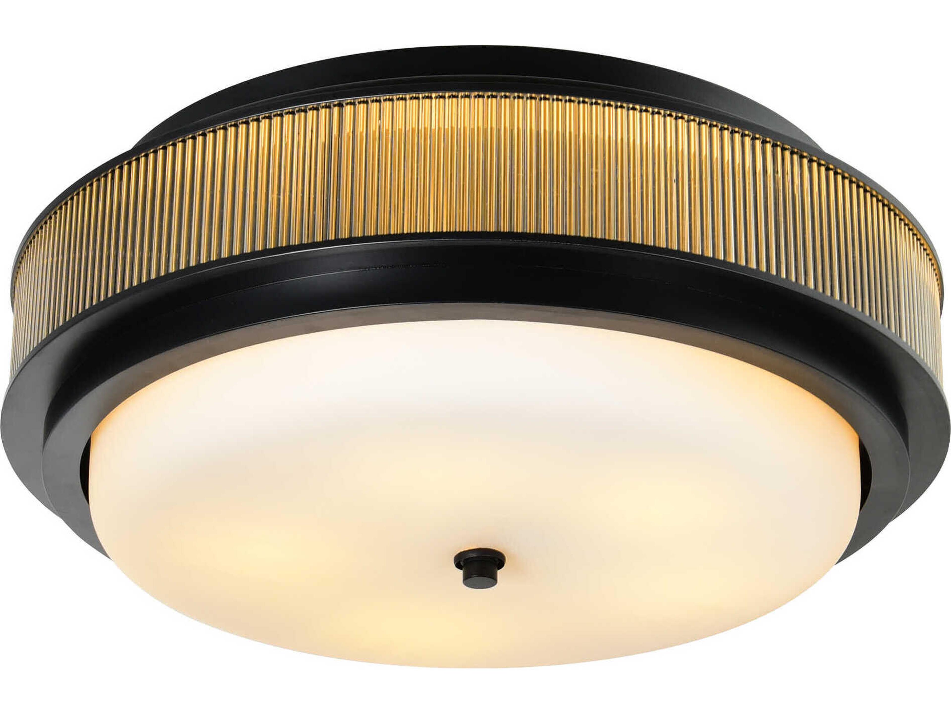 CWI Lighting Valdivia 4-Light Black Flush Mount