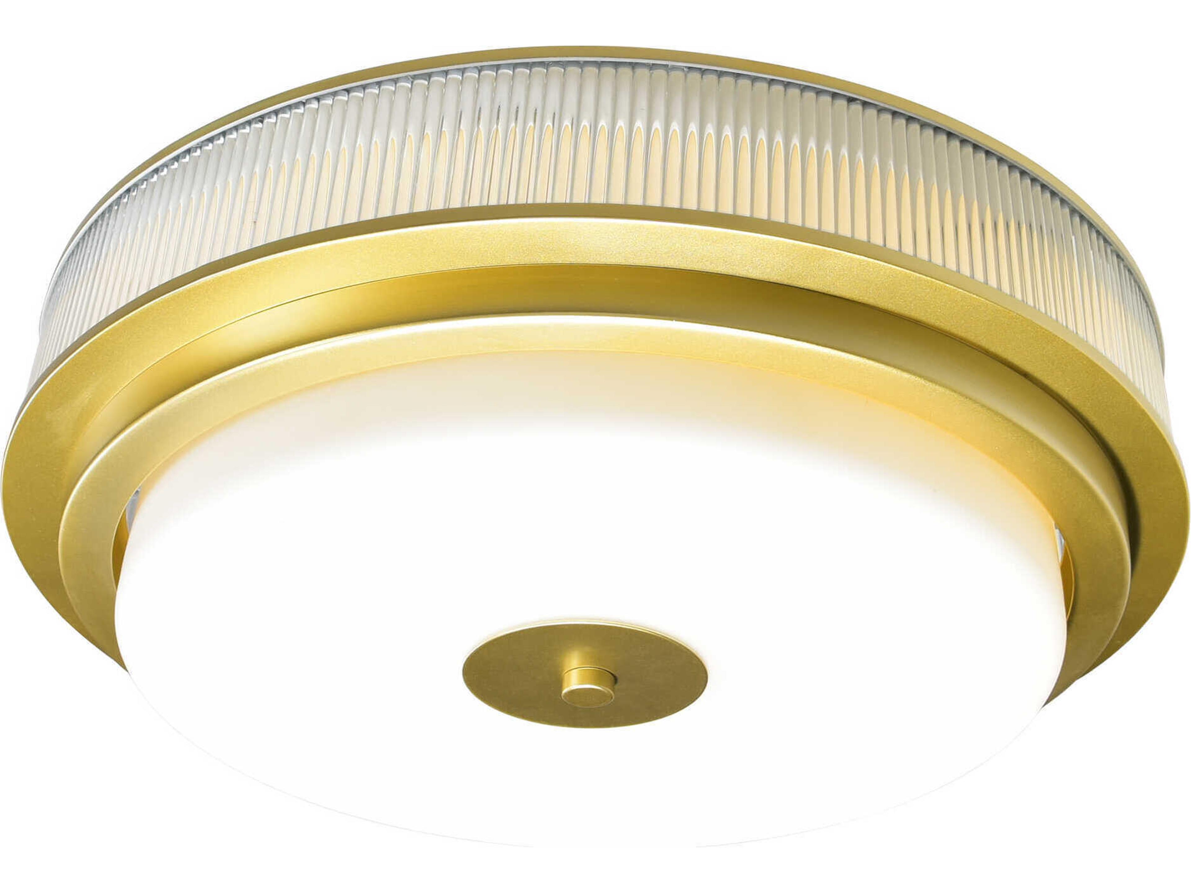 CWI Lighting Valdivia 4-Light Satin Gold Flush Mount