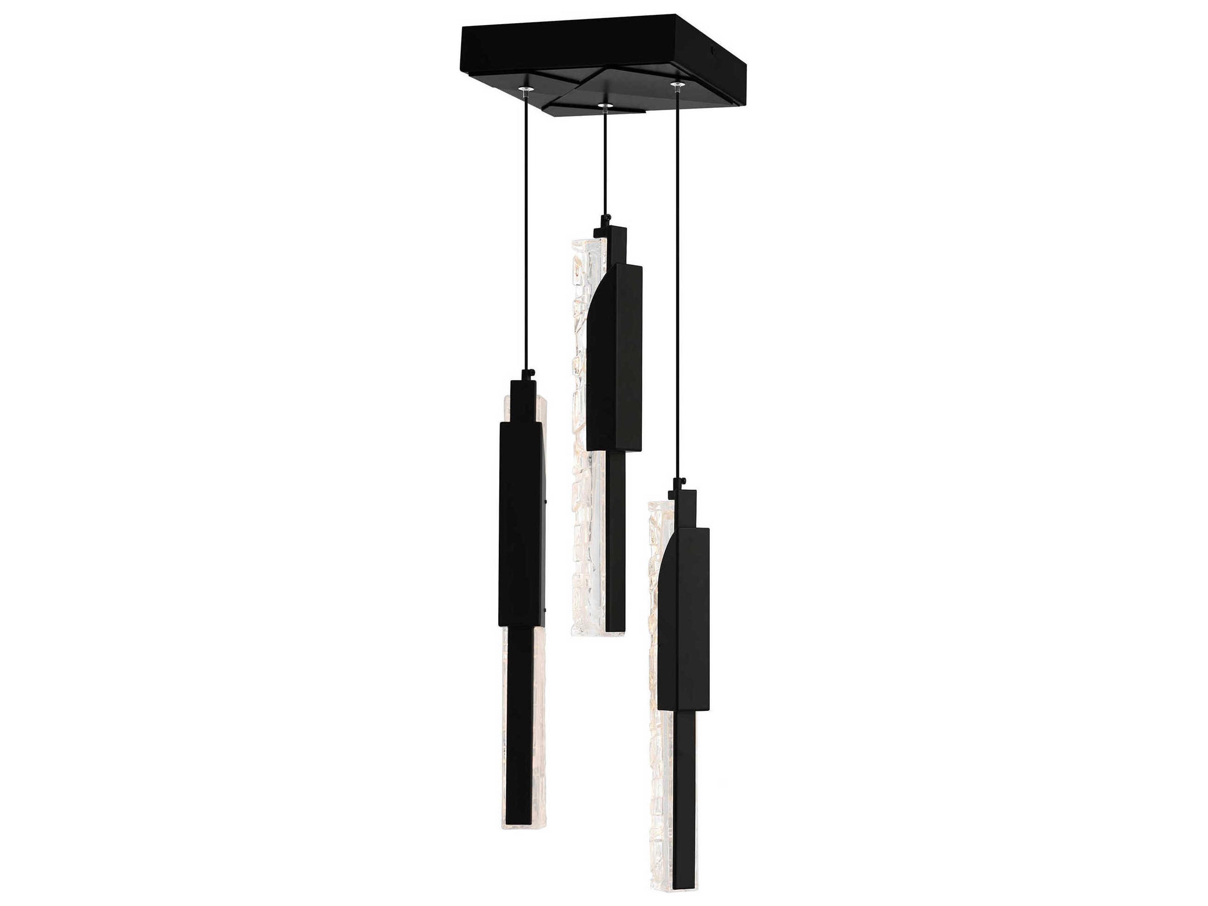 CWI Lighting Valira Black Linear Mini Pendant