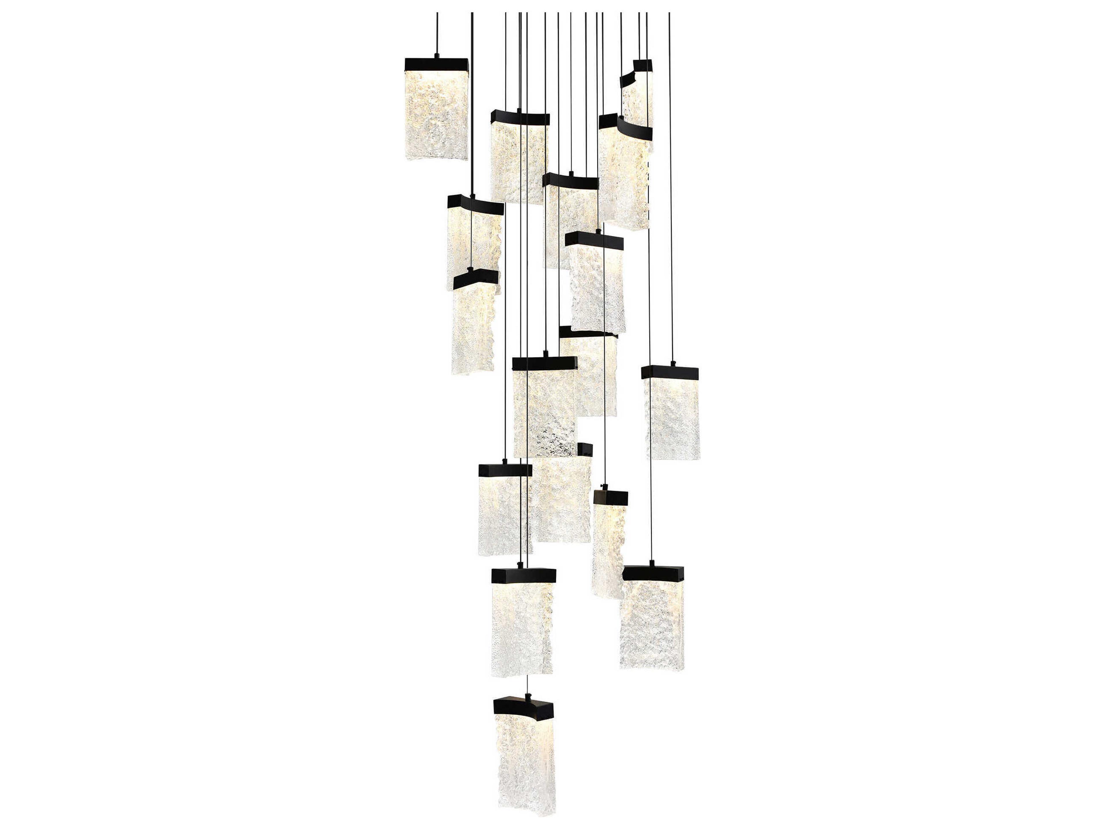 CWI Lighting Lava Black Pendant