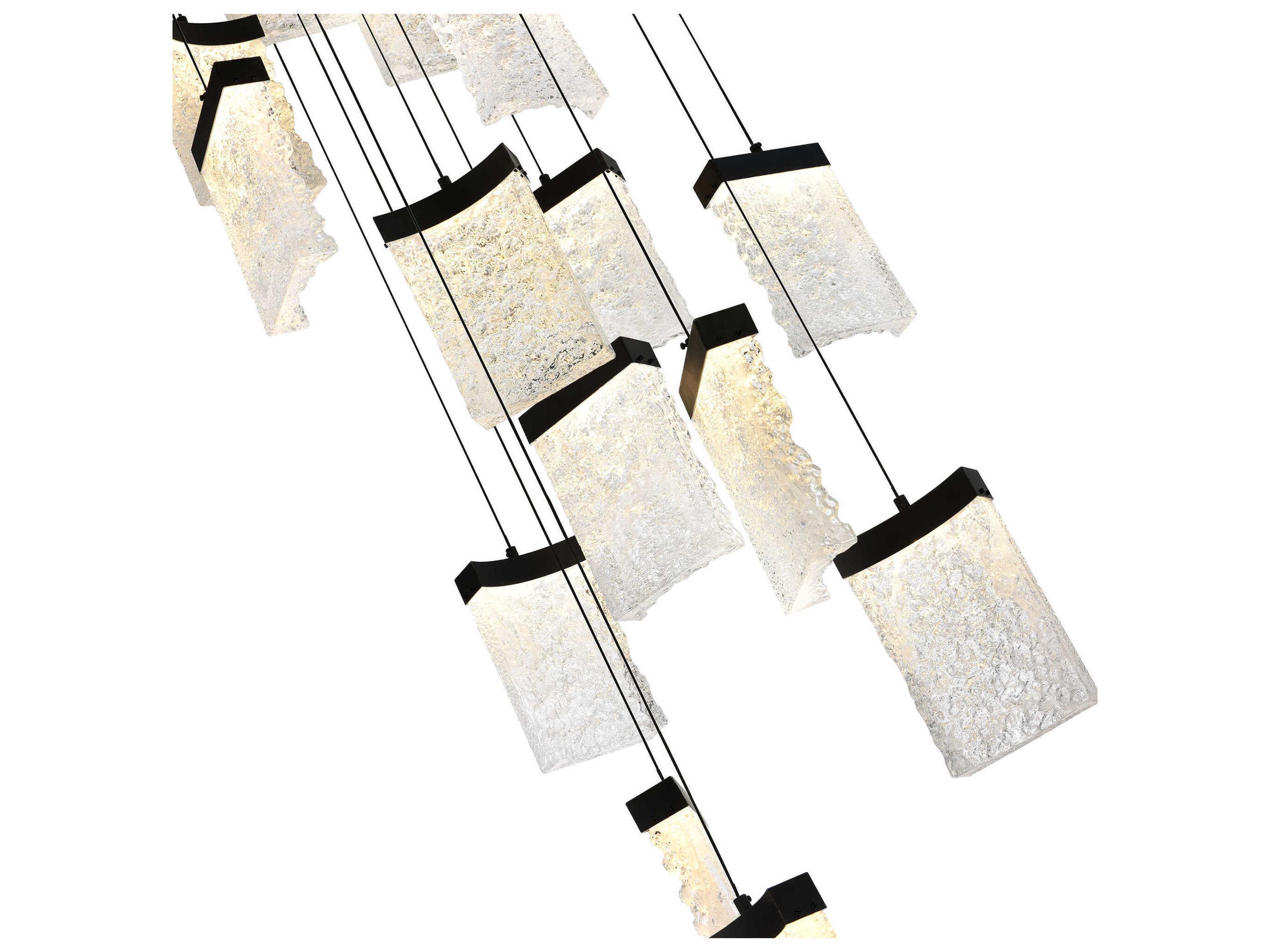 CWI Lighting Lava Black Pendant