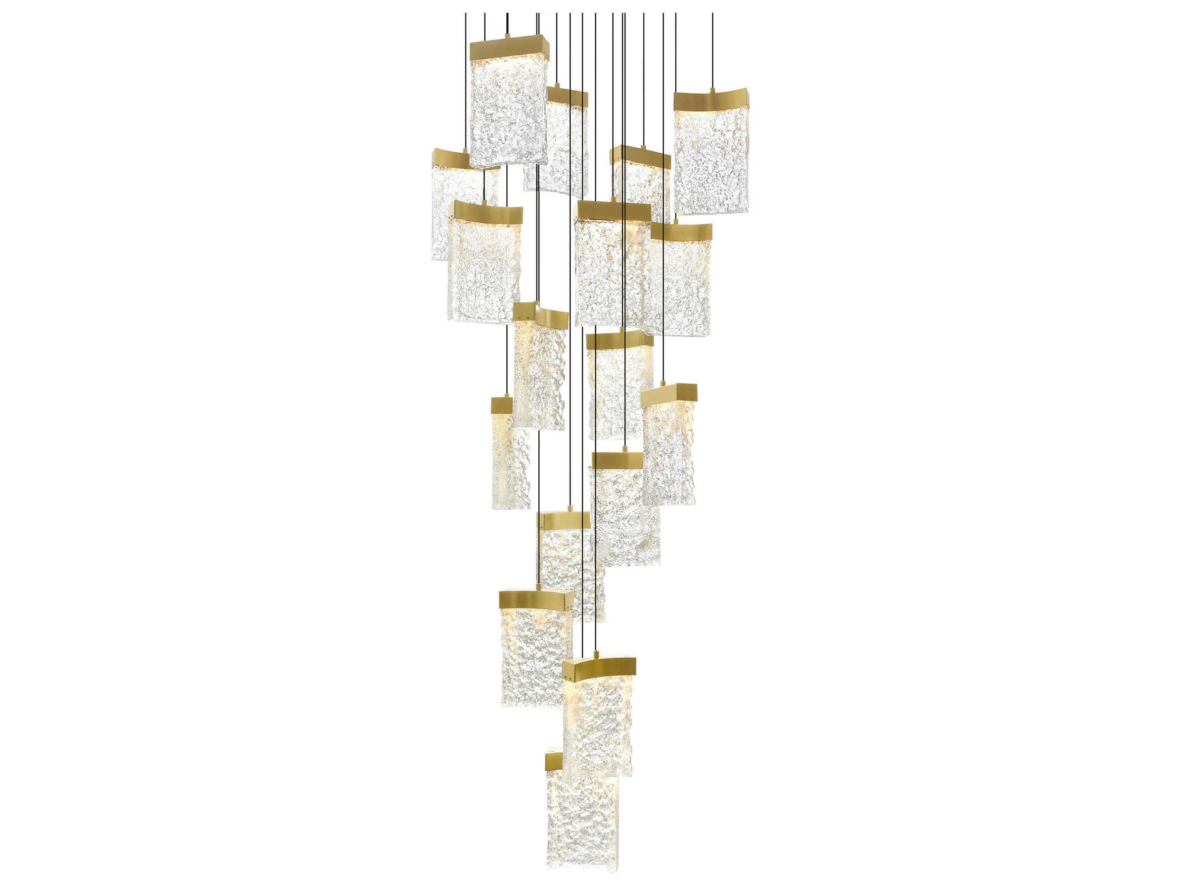 CWI Lighting Lava Brass Pendant