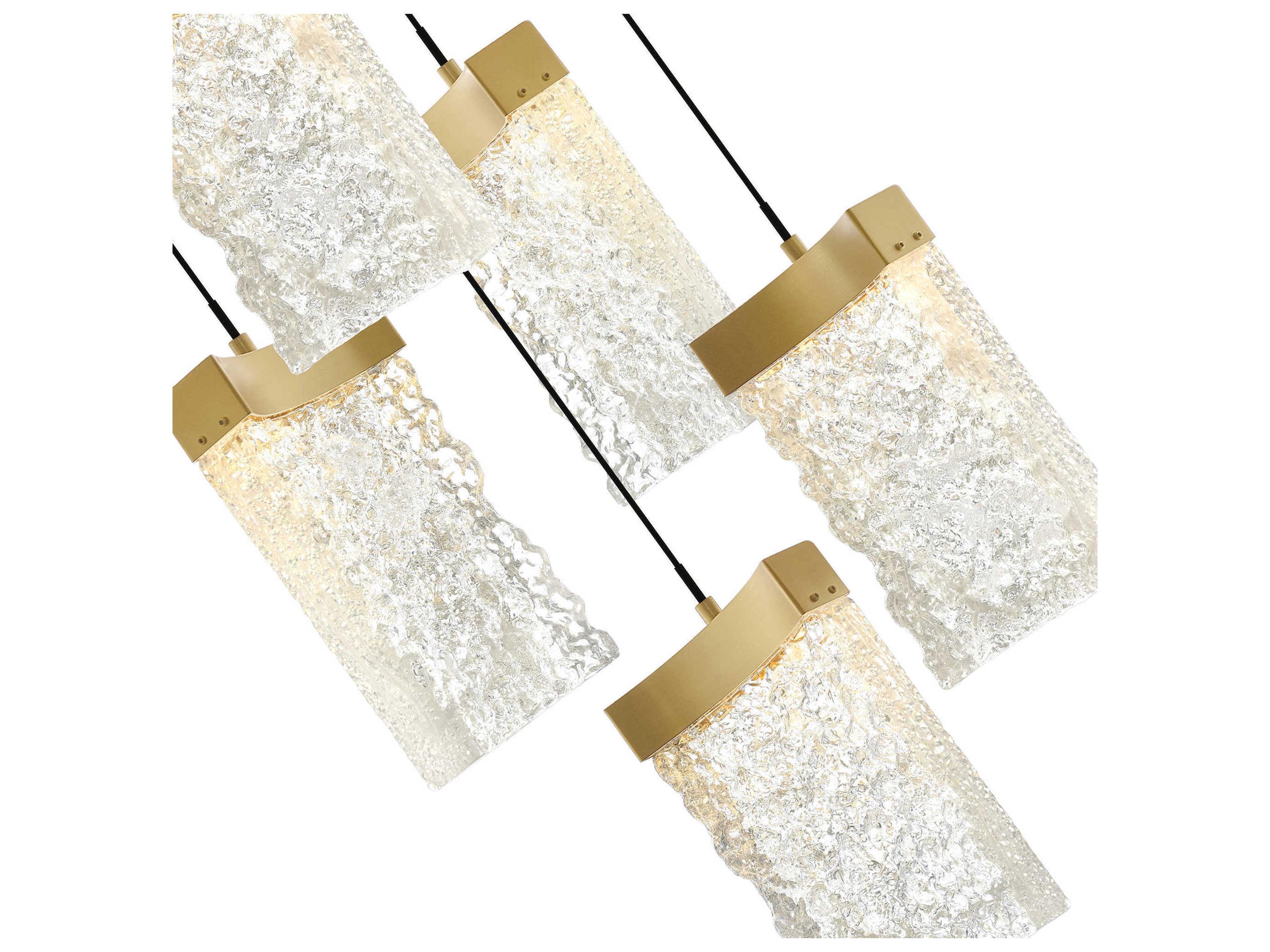 CWI Lighting Lava Brass Pendant