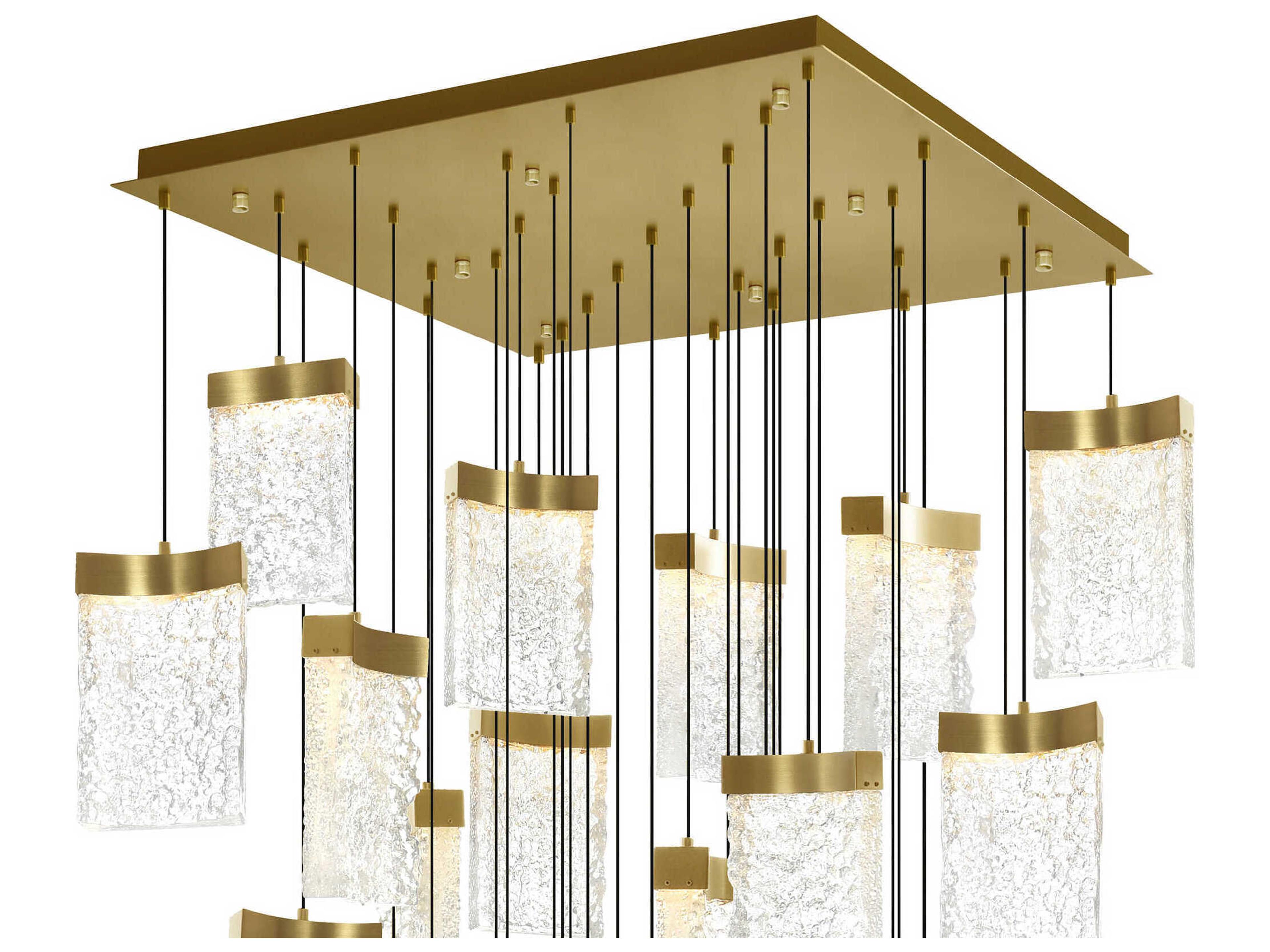 CWI Lighting Lava Brass Pendant