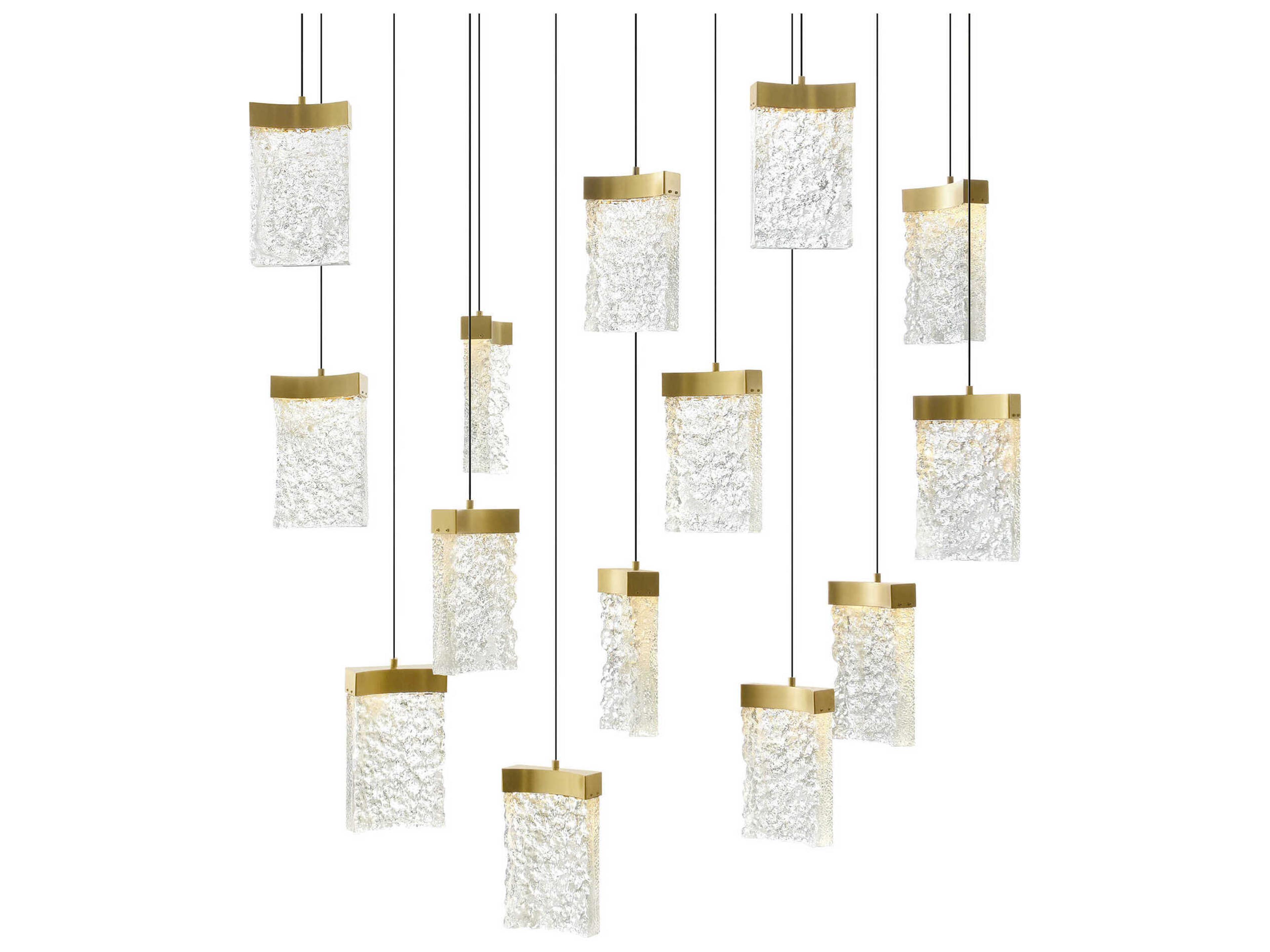 CWI Lighting Lava Brass Island Pendant