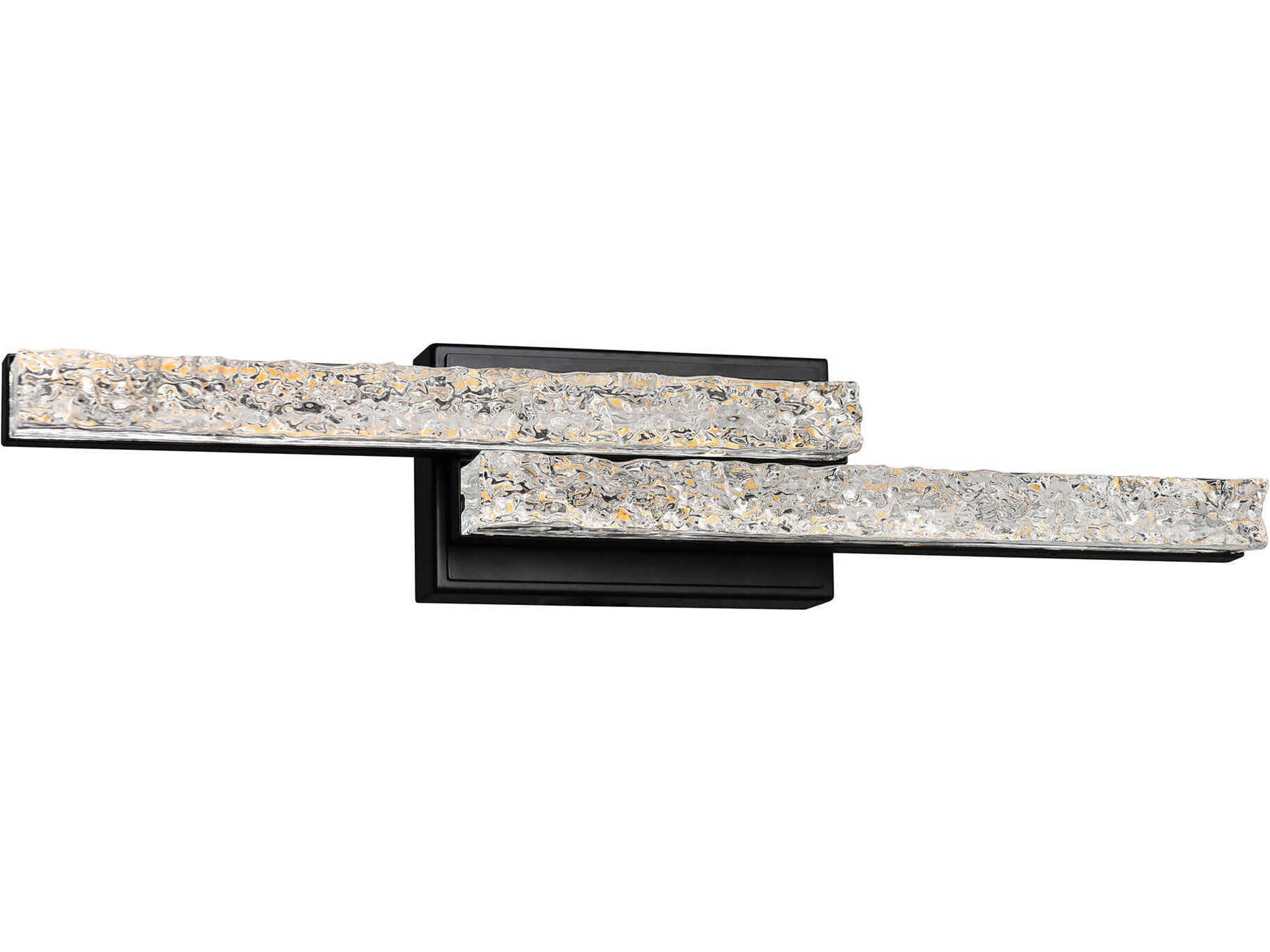 Stagger Black Vanity Light