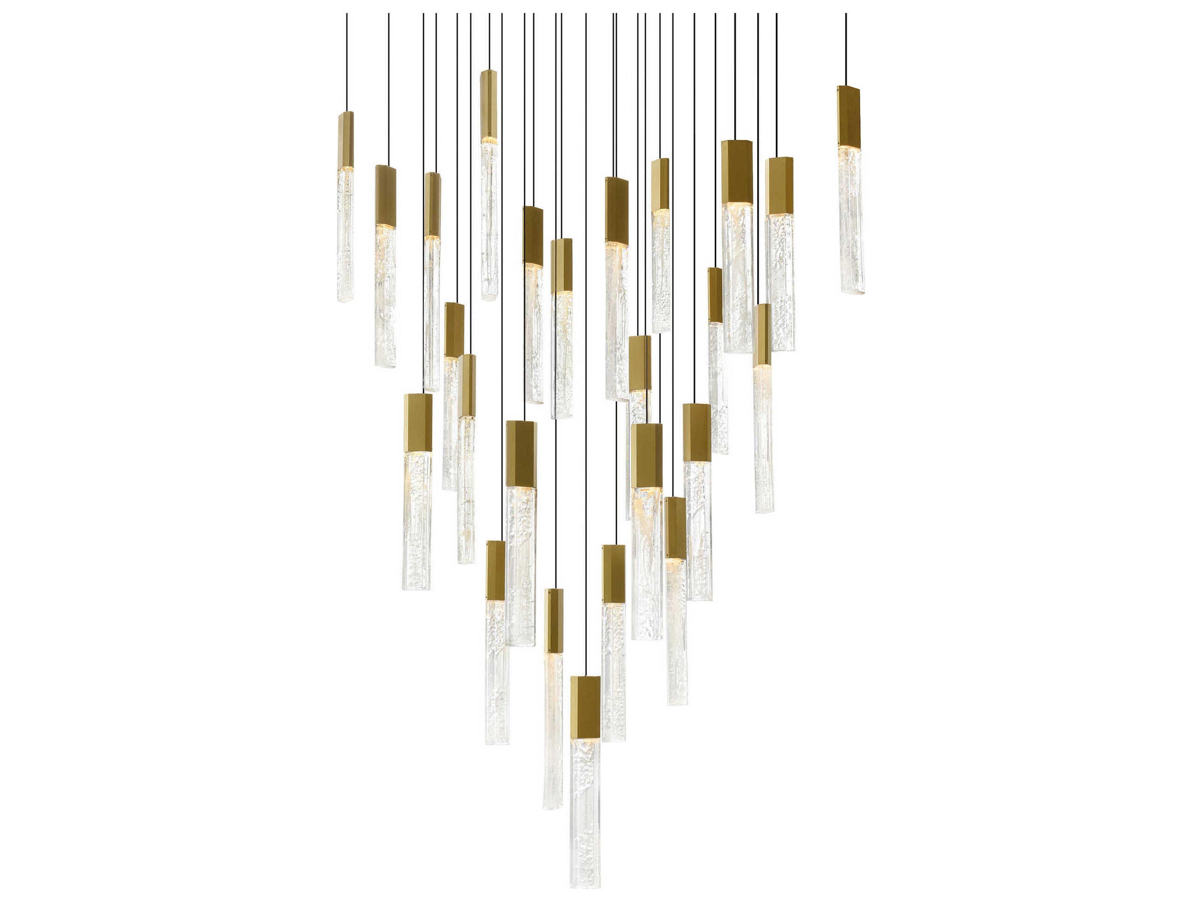 CWI Lighting Greta Brass Linear Pendant