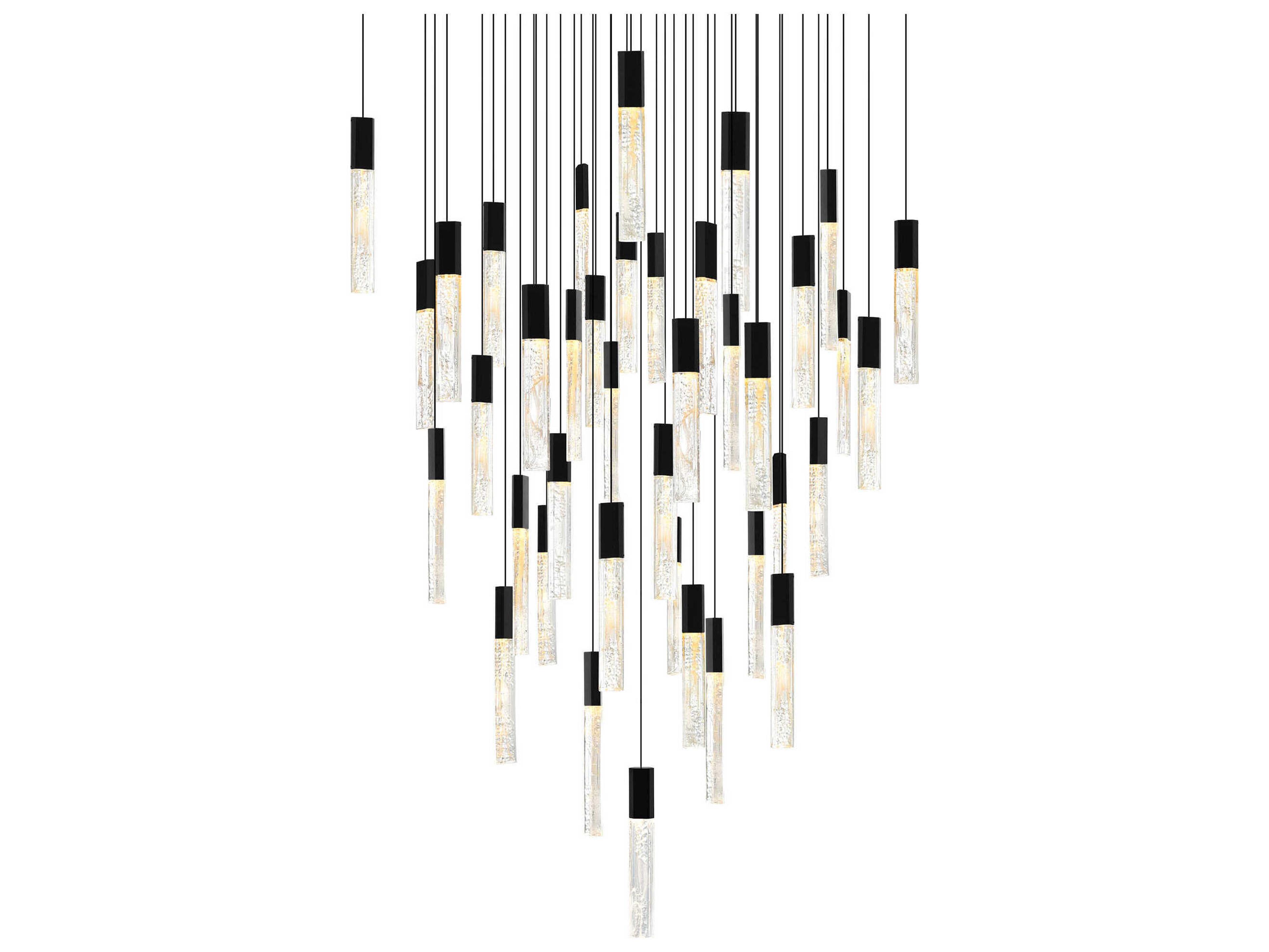 CWI Lighting Greta Black Linear Pendant