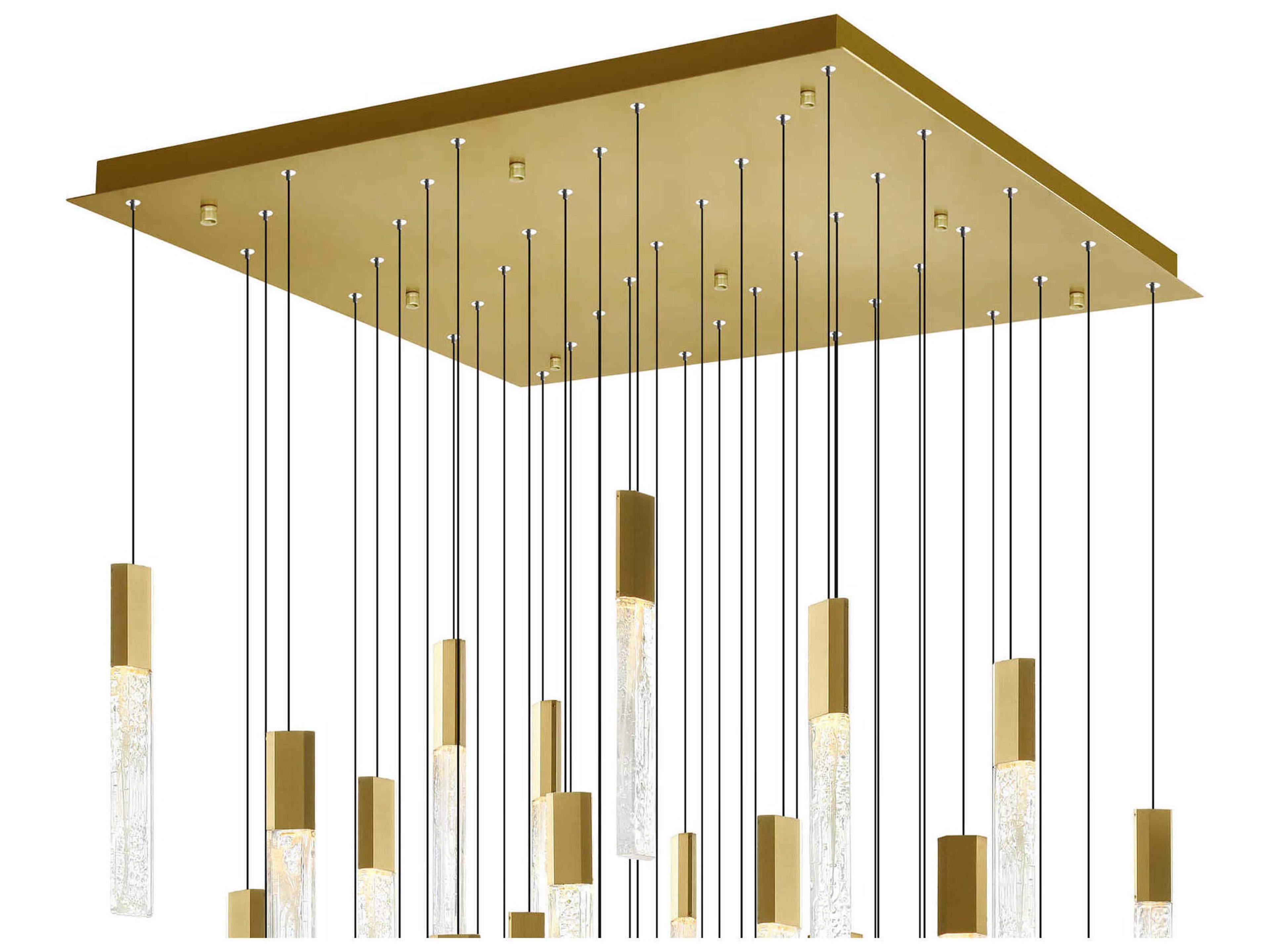 CWI Lighting Greta Brass Linear Pendant