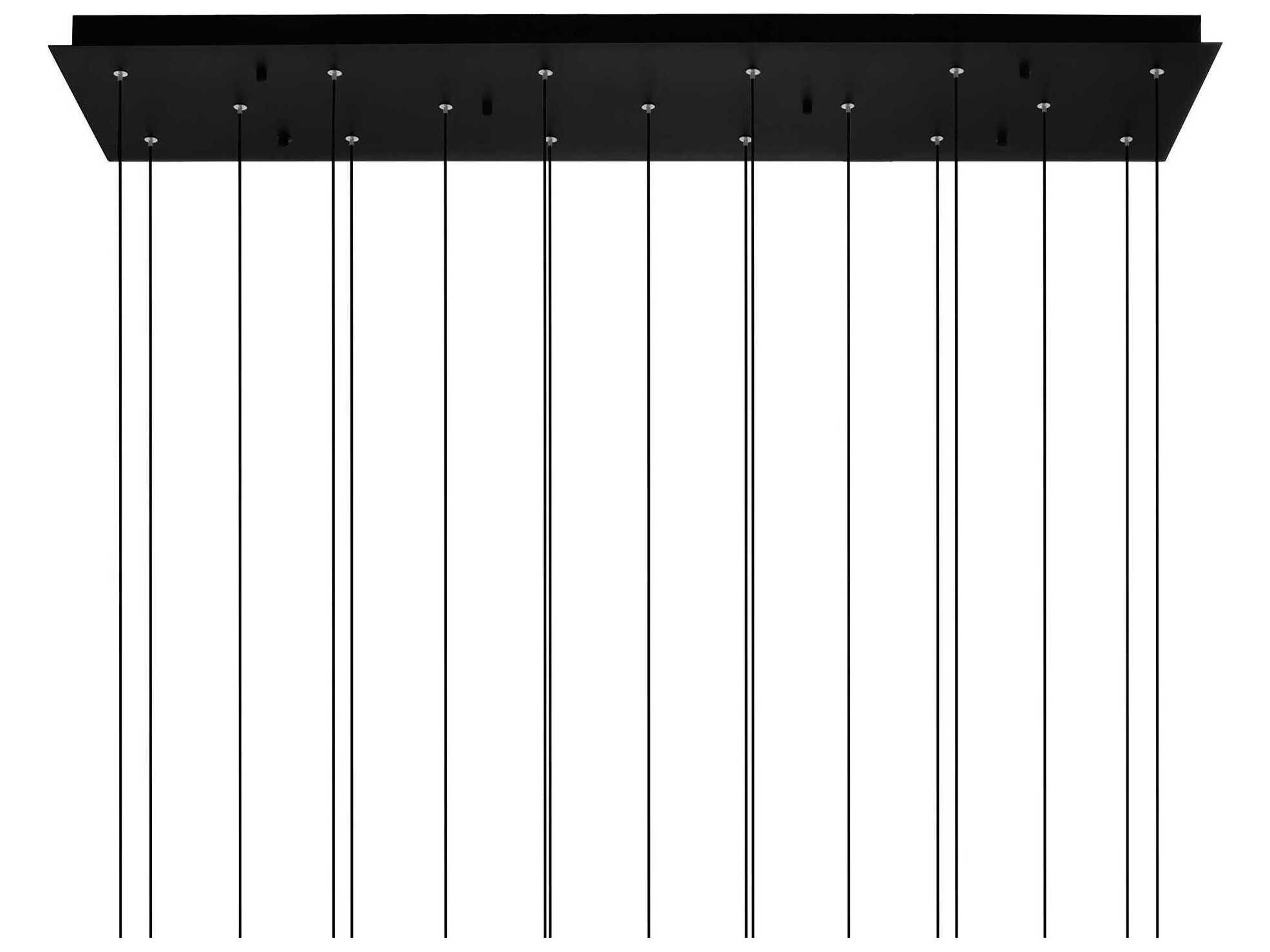 CWI Lighting Greta Black Linear Island Pendant