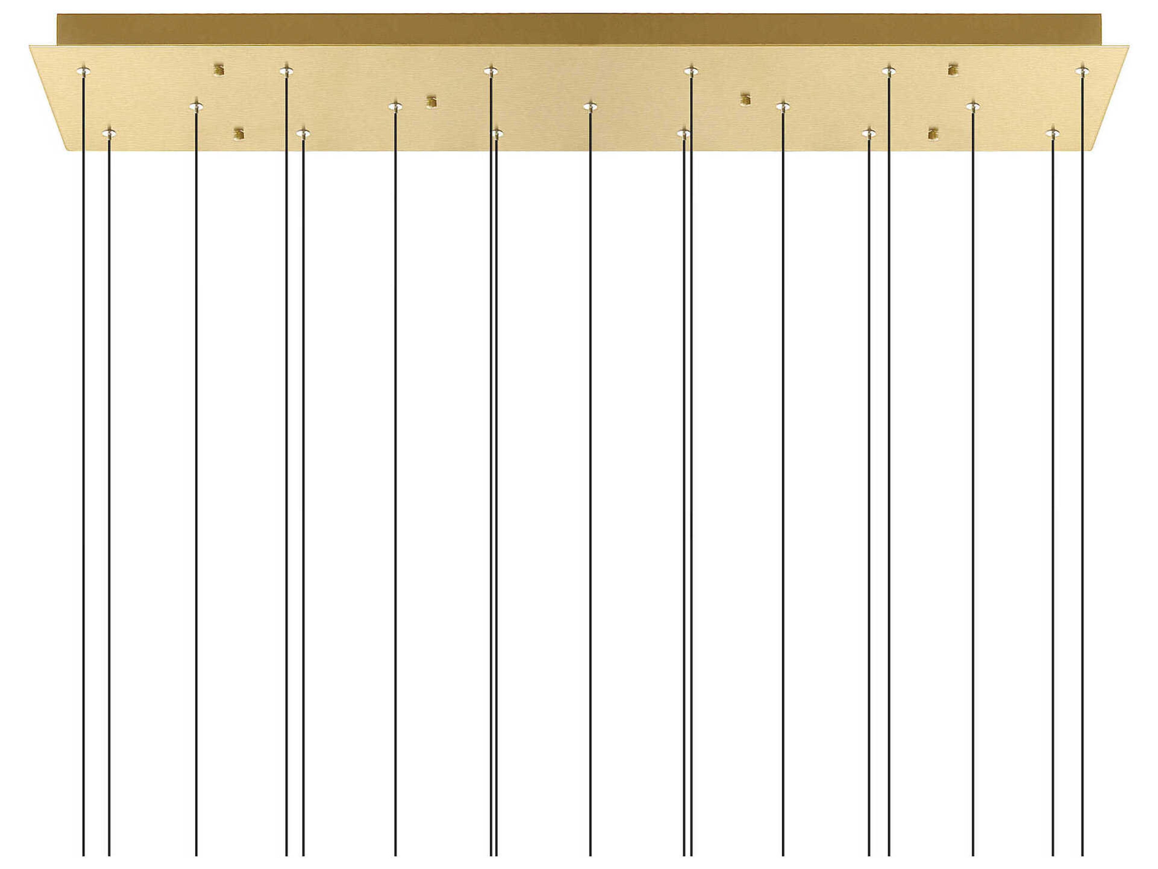 CWI Lighting Greta Brass Linear Island Pendant