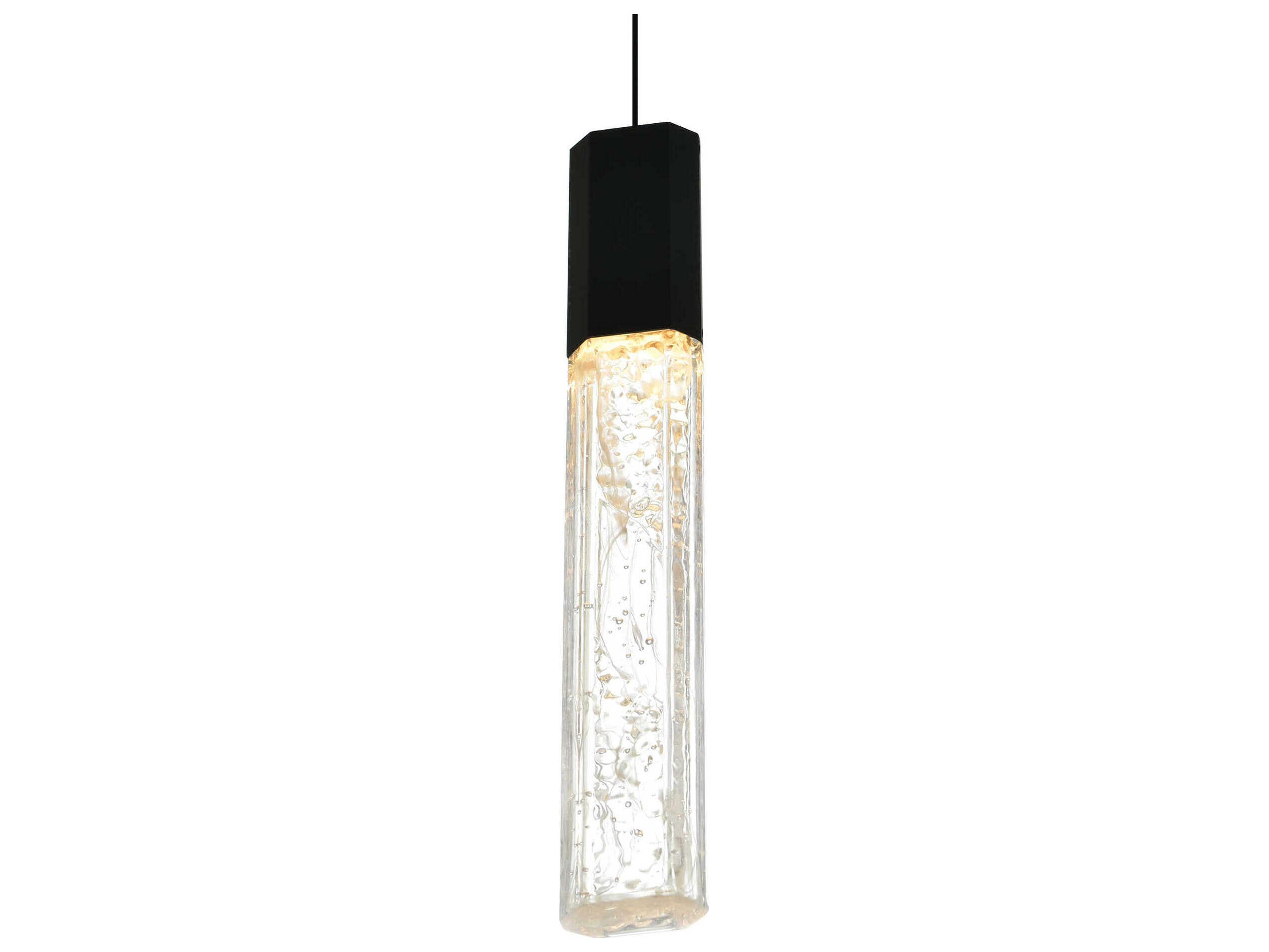 CWI Lighting Greta Black Linear Mini Pendant