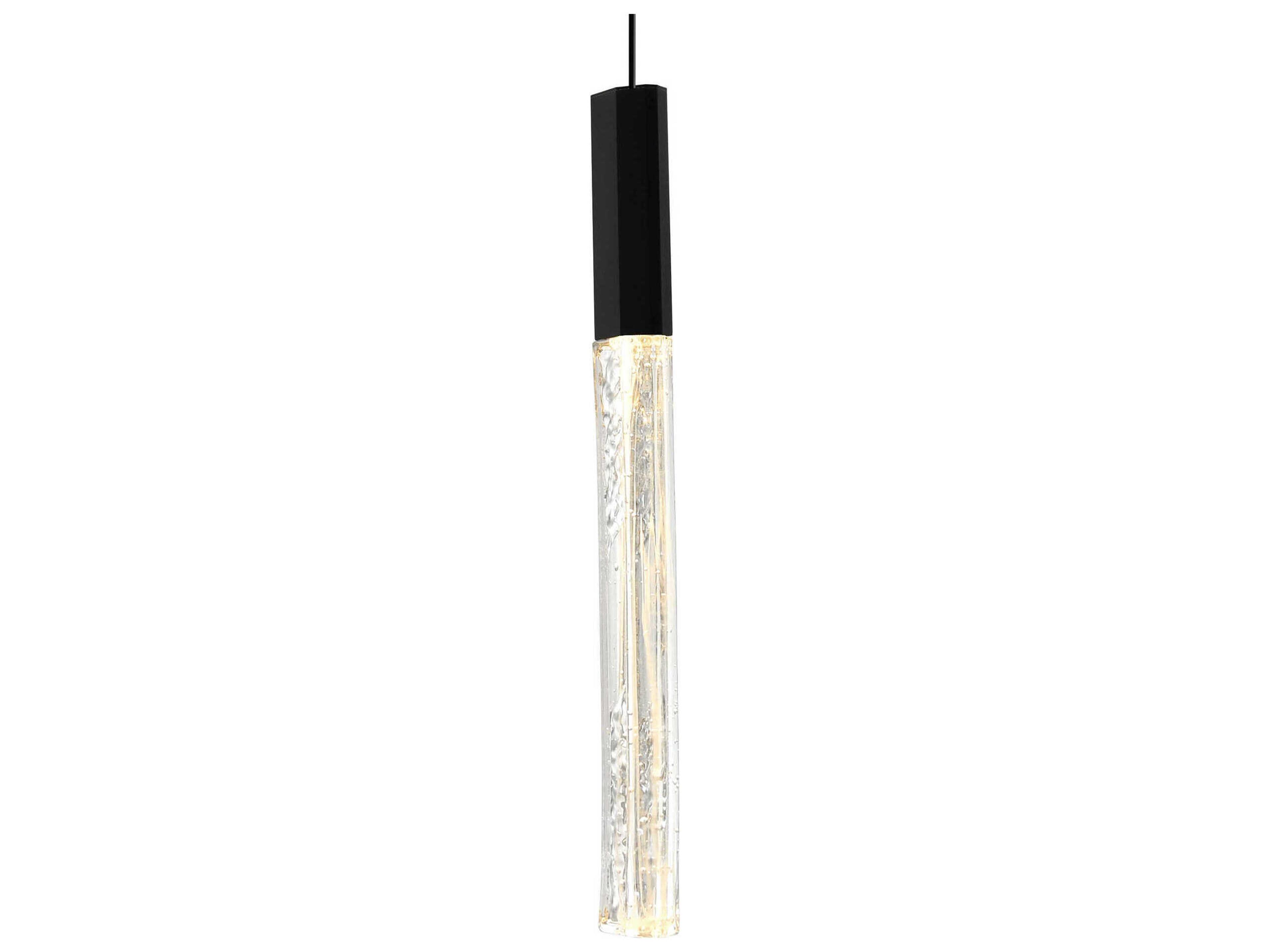 CWI Lighting Greta Black Linear Mini Pendant