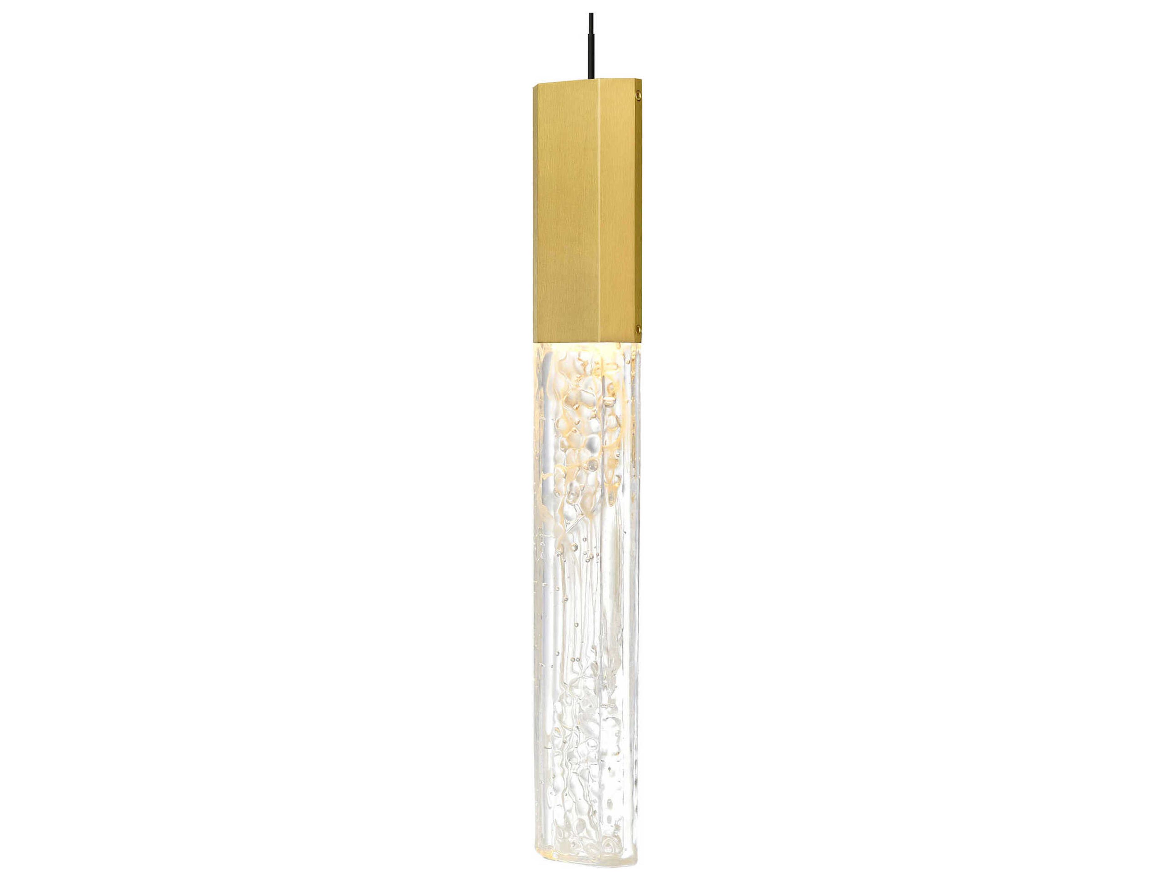 CWI Lighting Greta Brass Linear Mini Pendant