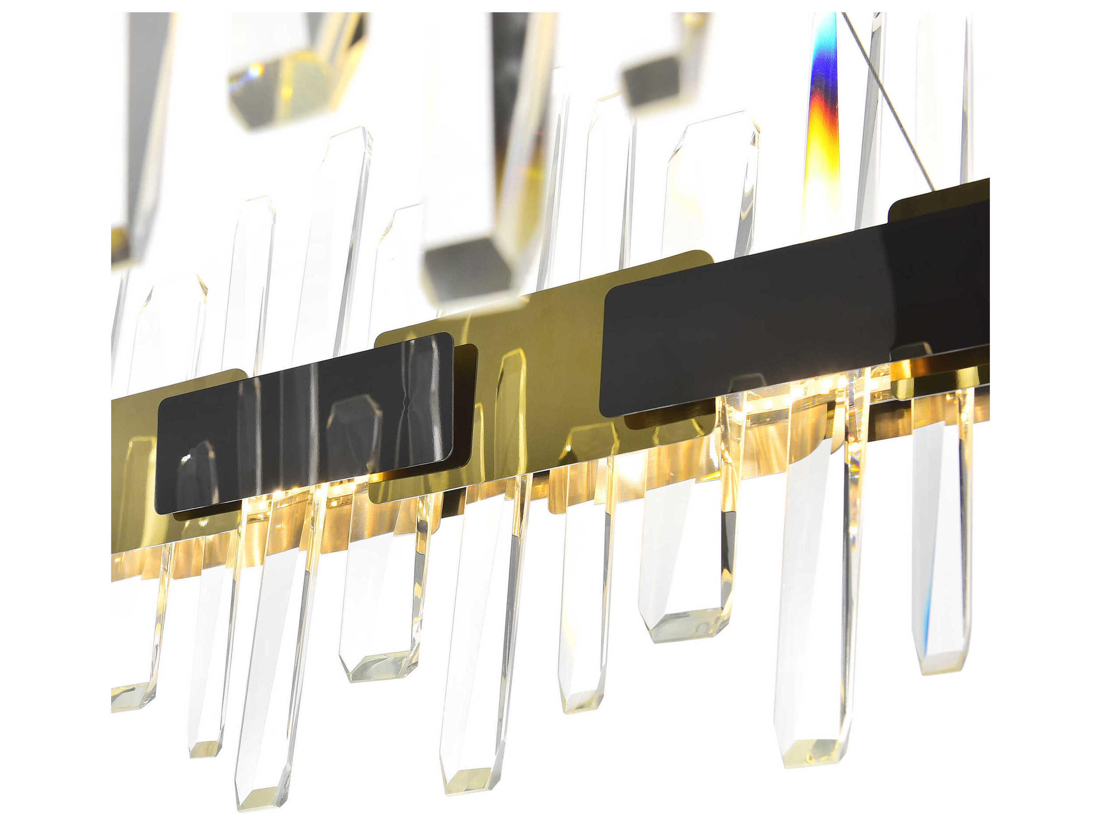 CWI Lighting Aya Pearl Black Titanium Gold Island Pendant